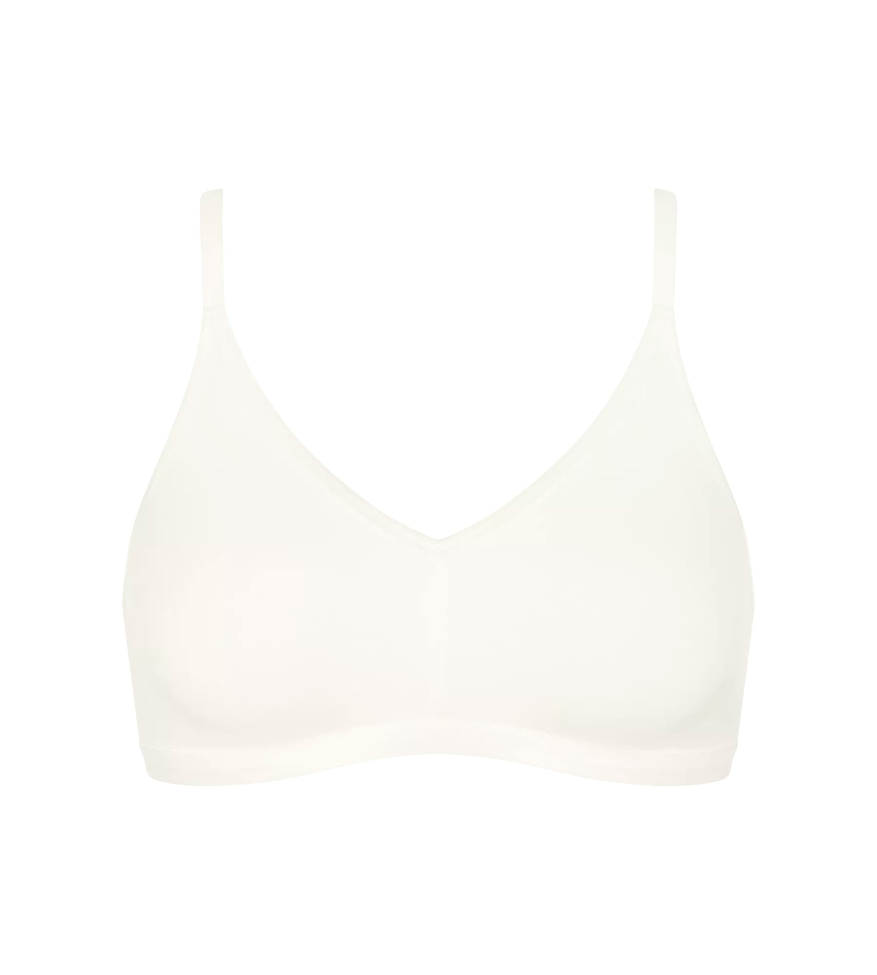 sloggi Soft-BH »GO Daily Cotton« Glanz-Effekt Details, tiefer V-Ausschnitt, ohne Bügel