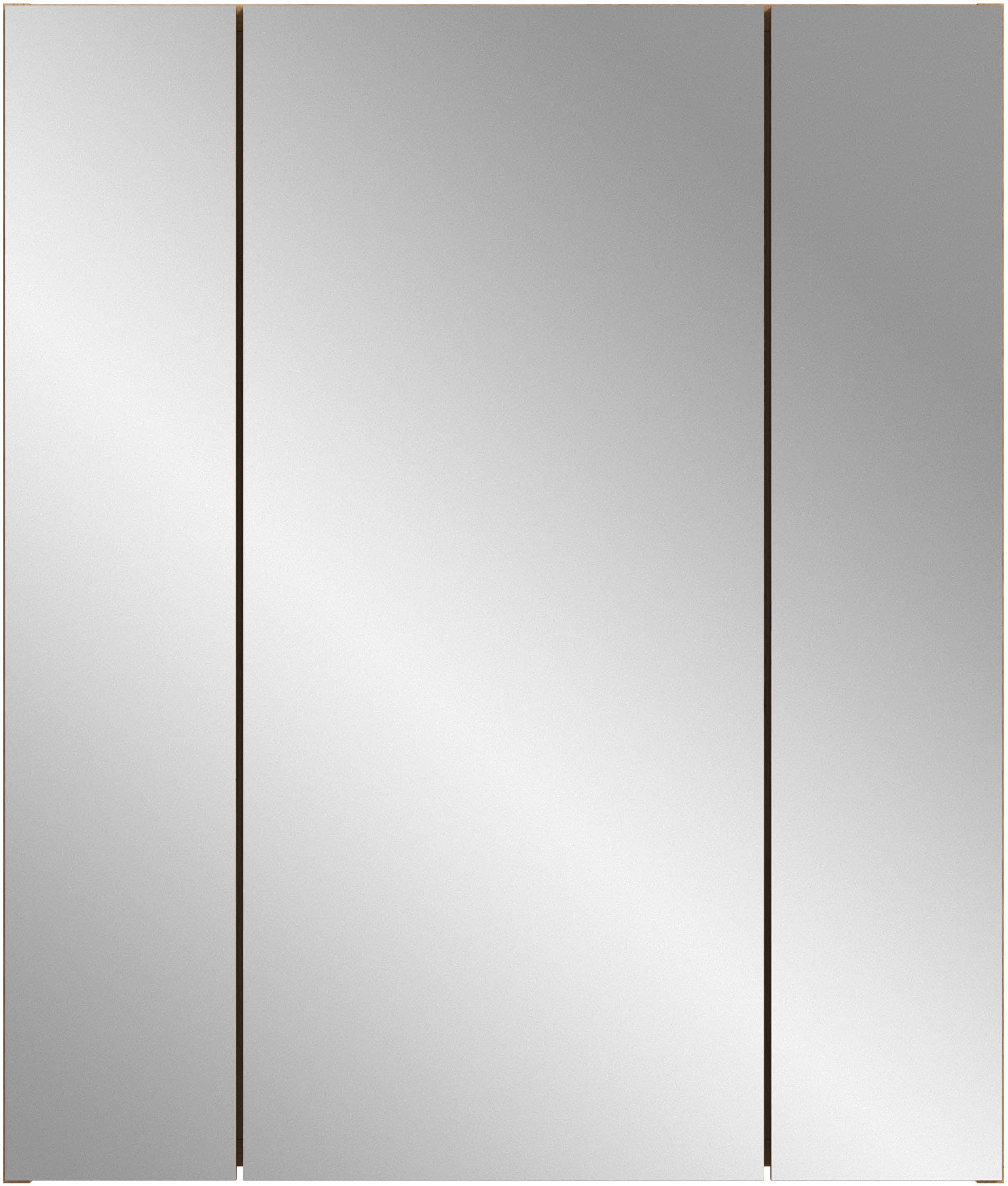 INOSIGN Spiegelschrank »Malmö, Breite 60 cm, 3 Spiegeltüren, 9 Fächer, 6 Einlegeböden«, (1 St.), Florenz, Spiegelschrank 3-Türig, Artisan Oak NB, 9 Fächer
