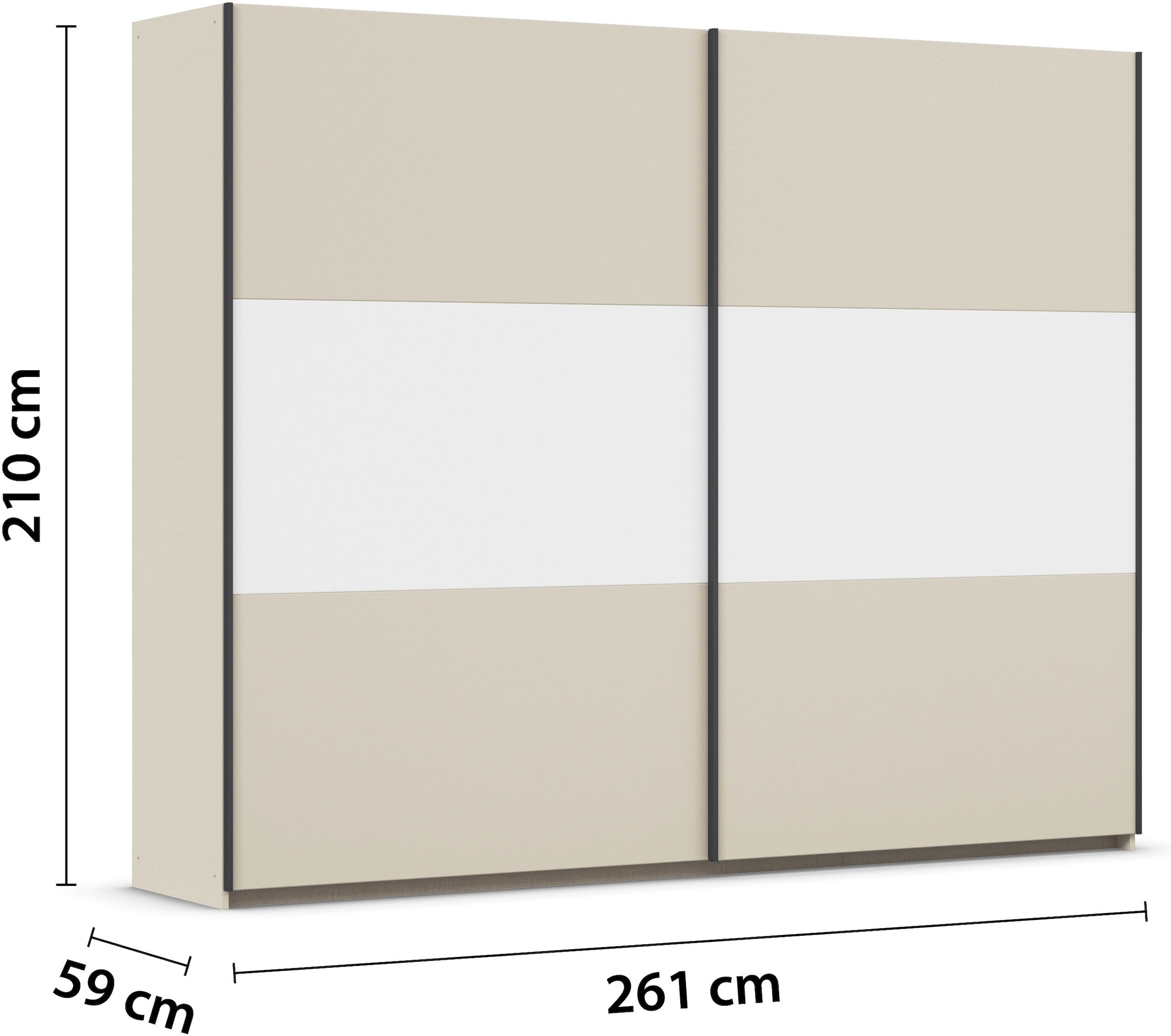 rauch Schwebetürenschrank »Kleiderschrank Schrank Garderobe Garderobenschrank Wäscheschrank NEO«, (in 3 verschiedenen Ausstattungen BASIC/CLASSIC/PREMIUM), mit großzügigem Stauraum und vielfältigen Farbkombinationen