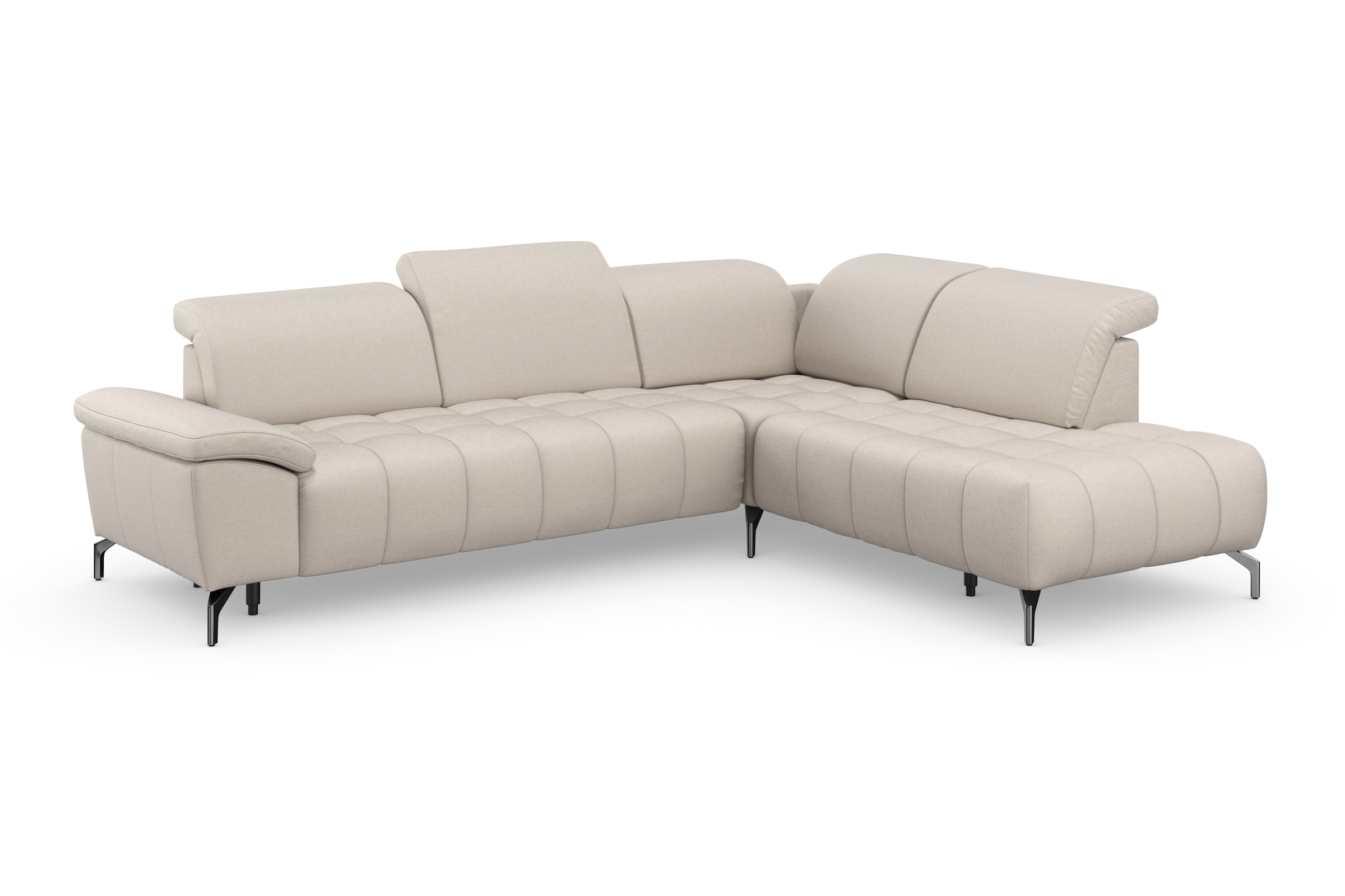 sit&more Ecksofa »Cool L-Form«, wahlweise mit Kopfteilverstellung und Vorziehsitz motorisch