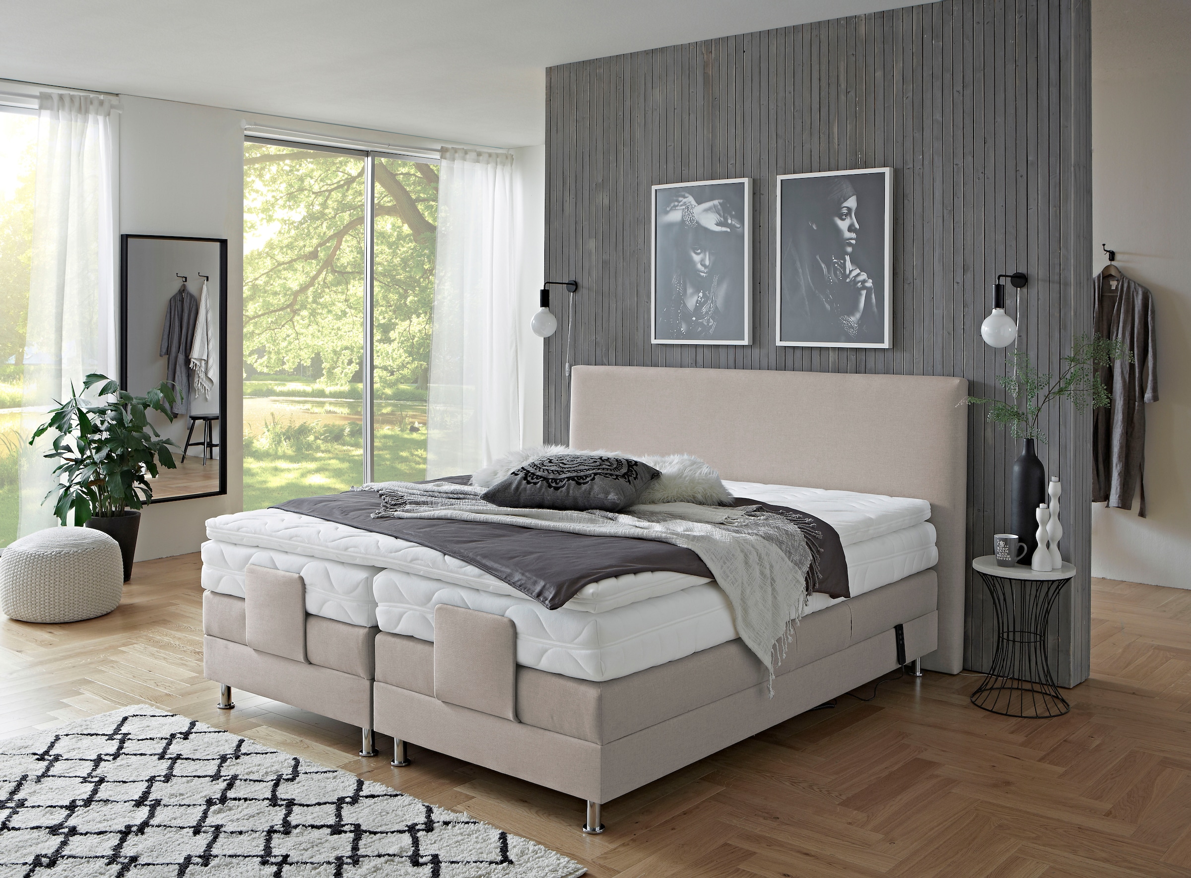 Westfalia Schlafkomfort Boxbett »Lissabon wahlweise in den Breiten 160x200cm, 180x200cm & 200x200cm«