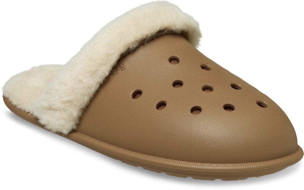 Crocs Pantoffel »Classic Fuzz Scuff«, Hausschuh, Clog mit Warmfutter