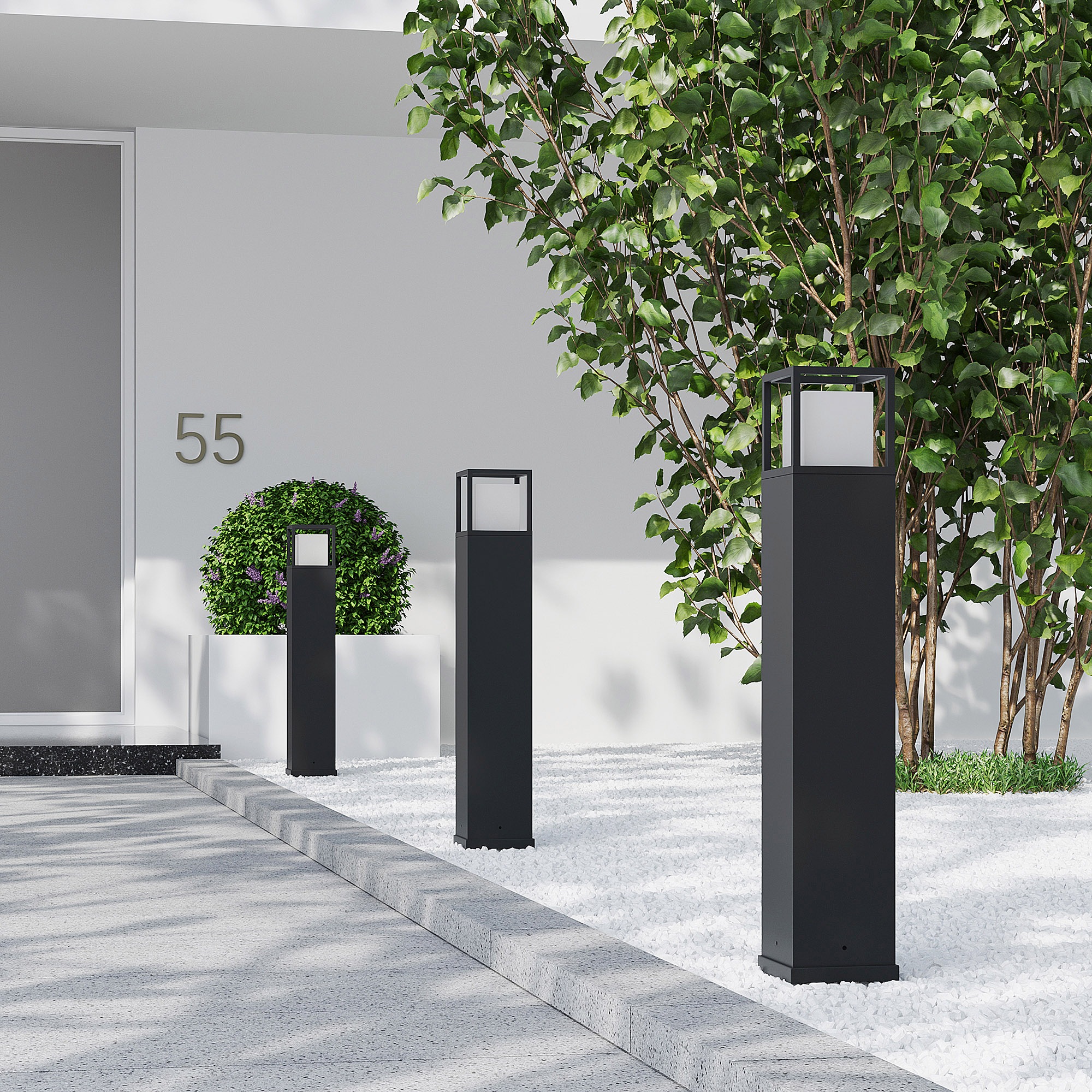 TRIO Leuchten LED Außen-Stehlampe »WITHAM, Outdoor Garten Stehleuchte Höhe 80cm, 14,5W LED, 1450 Lumen«, 1 flammig, Leuchtmittel LED-Board | LED fest integriert, Lichtfarbe einstellbar warmweiß bis kaltweiß 2300/3000/4000K, IP54
