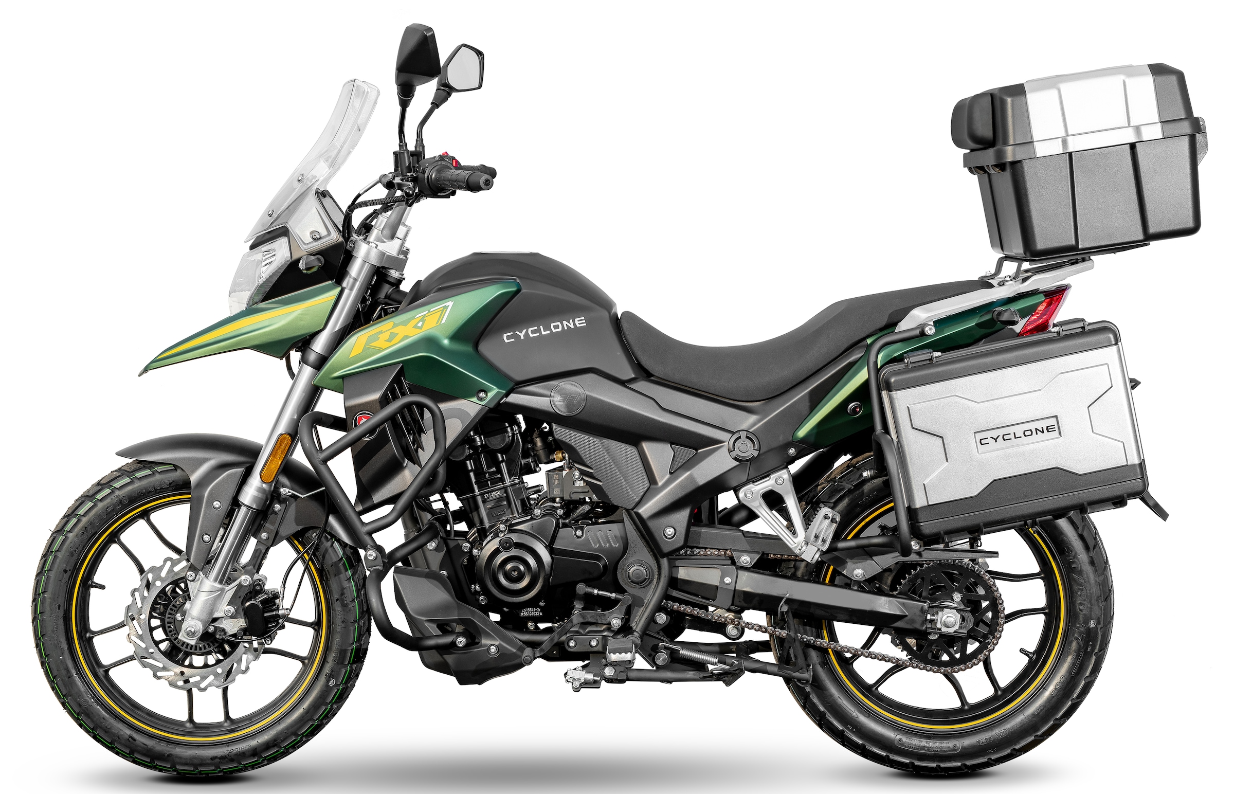 Cyclone Motorrad »RX1 Pro, 125, E5+, Adventure« 124 cm³ 99 km/h Euro 5+ 15 11 kW, 15 PS, ABS, 125er Adventure, digitales Cockpit