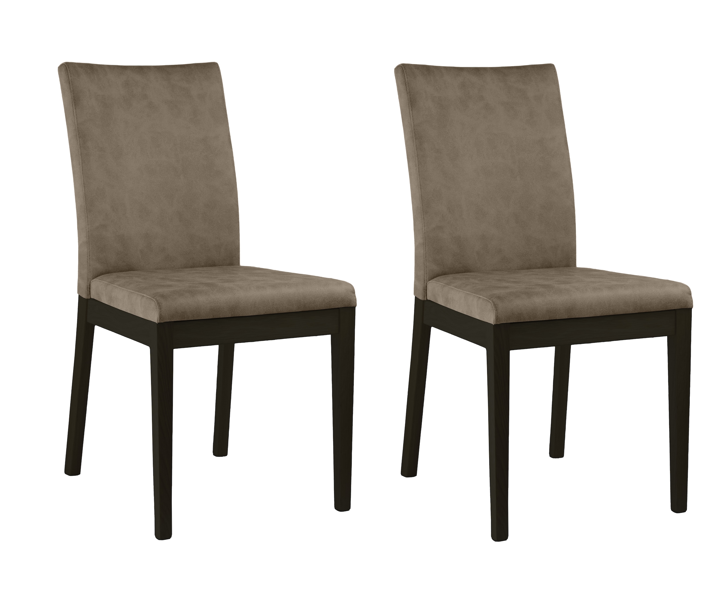 Home affaire 4-Fußstuhl »Dendres«, (Set), 2 St., Microfaser, Sitz und Rueck günstig online kaufen