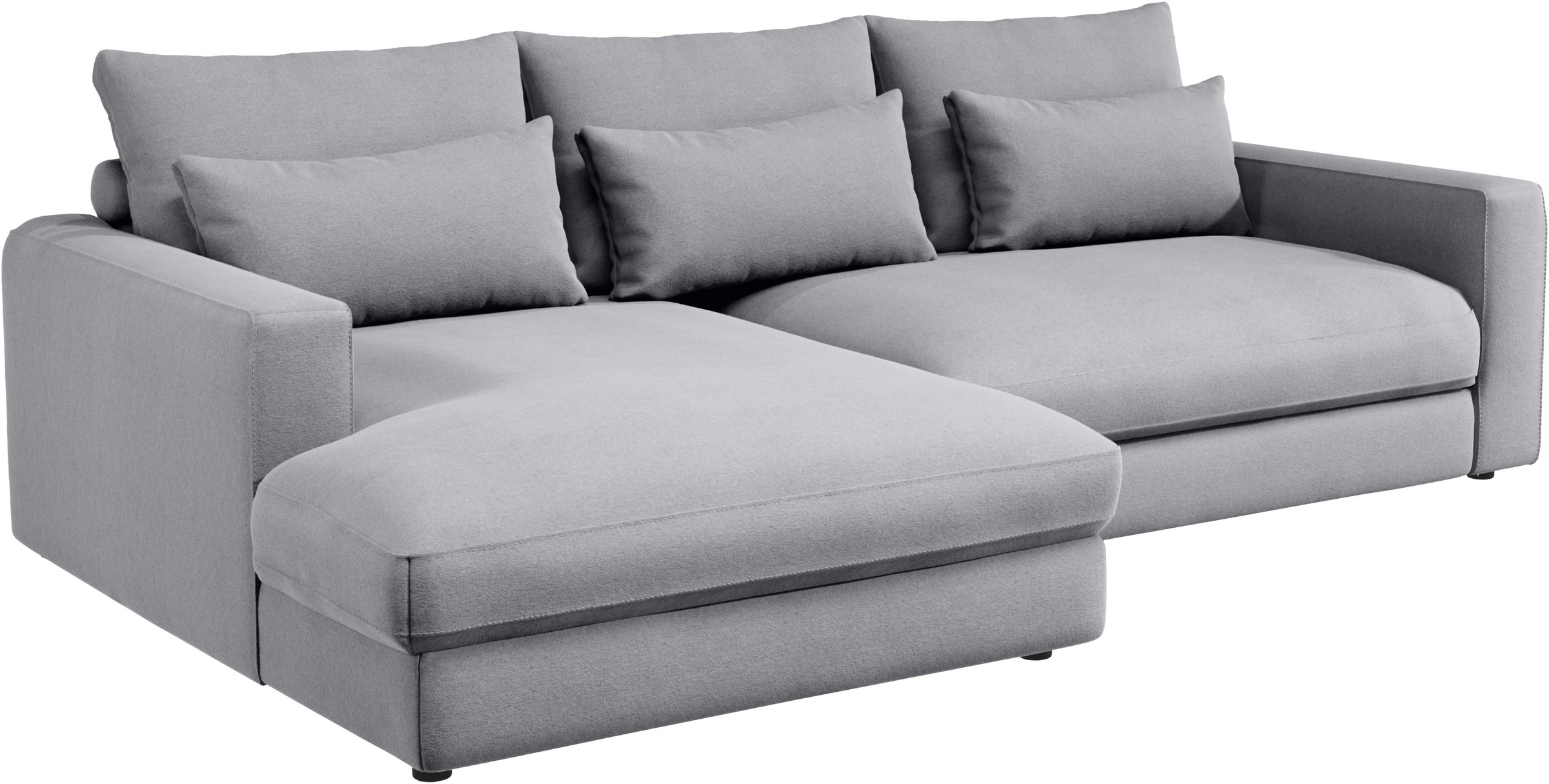Home affaire Ecksofa »Darwin, viele Kissen, extra tiefe Sitzfläche, 271/89/171 (B(H/T)«, gemütlich und weich, L-Form, mit extra softem Sitzkomfort, Cord
