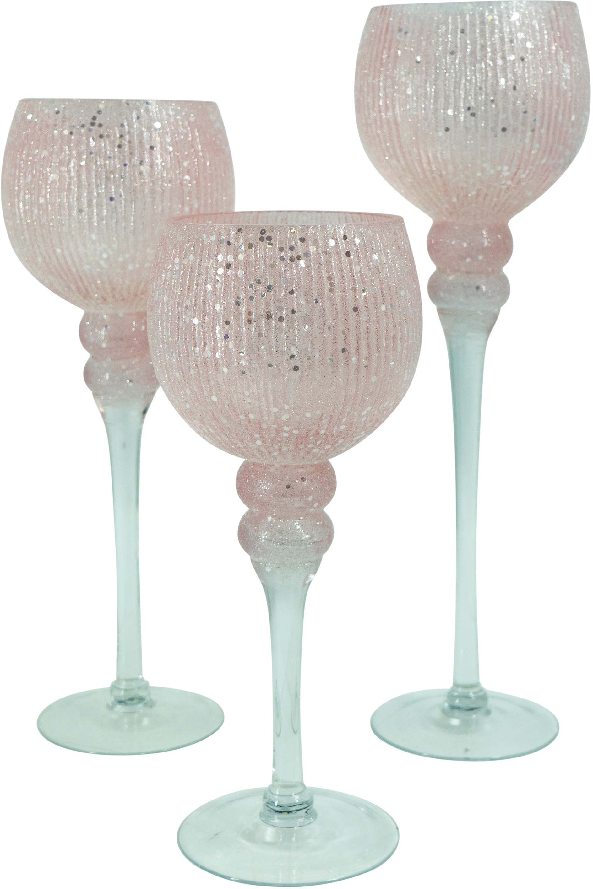 NOOR LIVING Kerzenhalter »Florenz, Weihnachtsdeko«, (Set, 3 St.), aus Glas günstig online kaufen