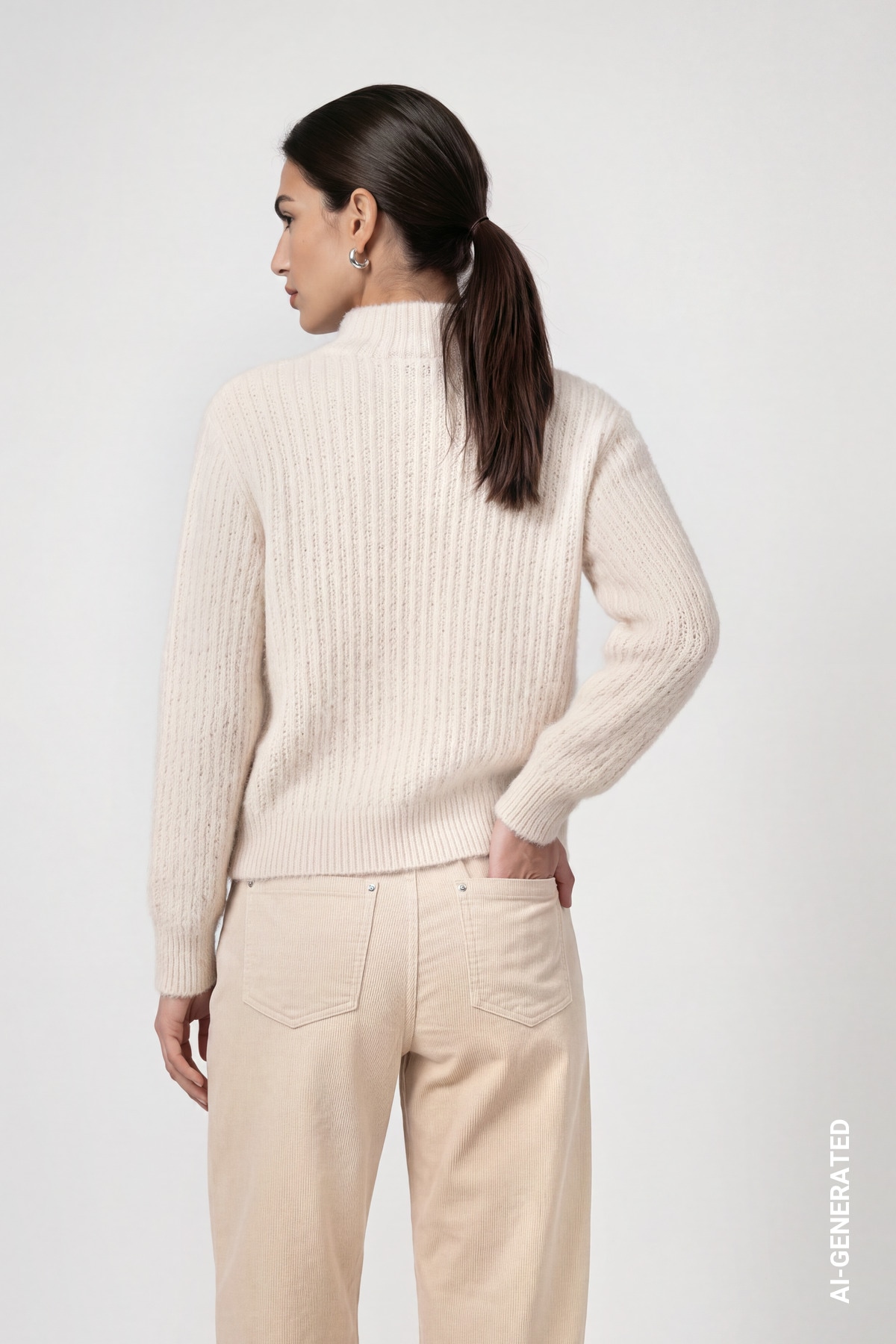 Monari Strickpullover Regular fit mit Stehkragen