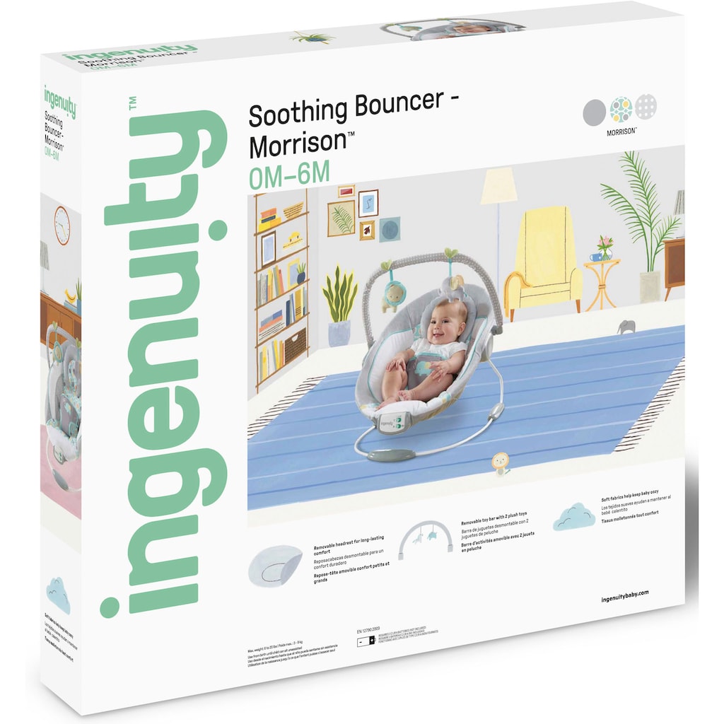 ingenuity Babywippe »Soothing Bouncer, Morrison«, bis 18 kg
