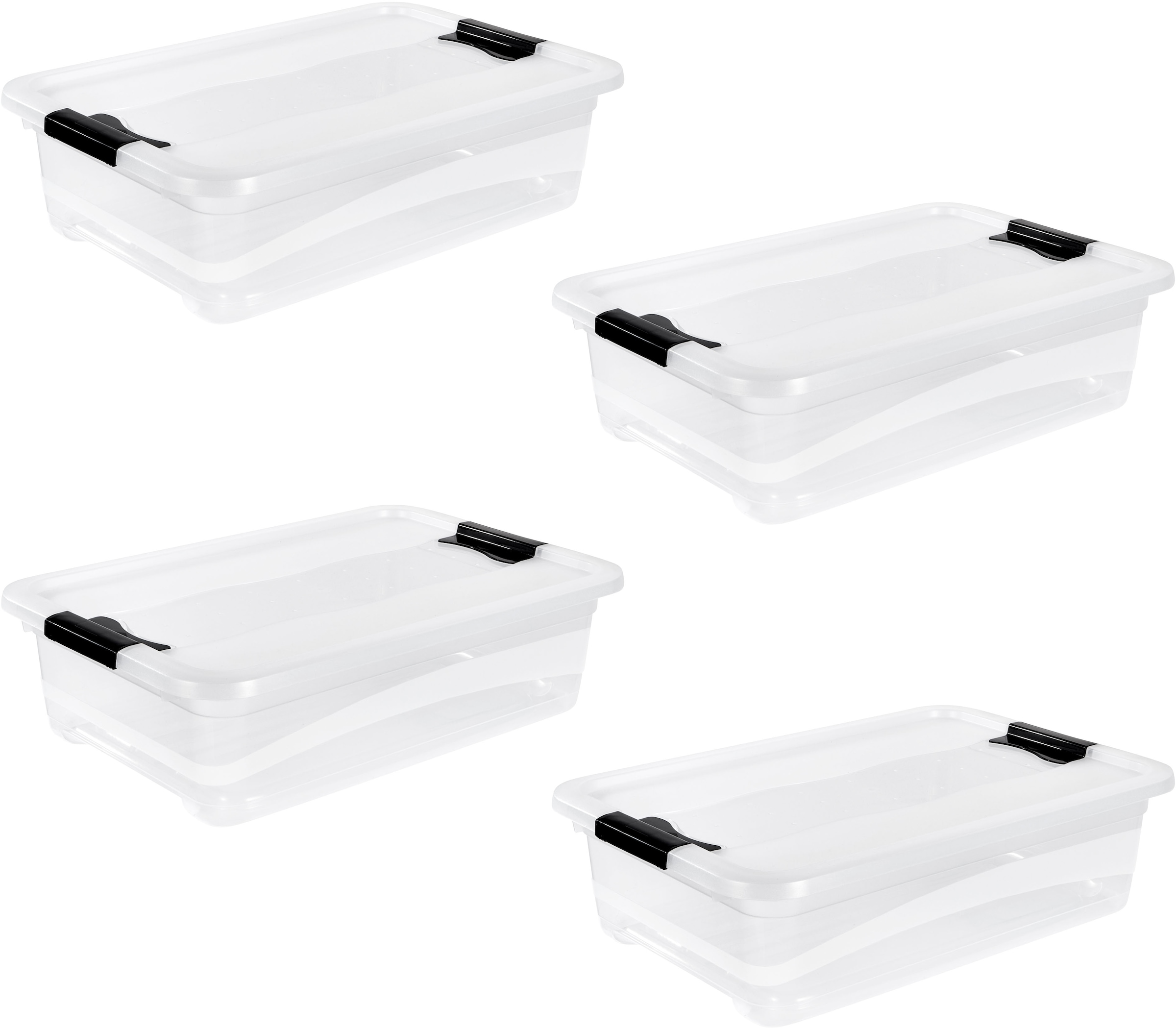 keeeper Aufbewahrungsbox »Cornelia, 4er Set, 28 L, 59,5 x 39 x 19,5 cm« dur günstig online kaufen