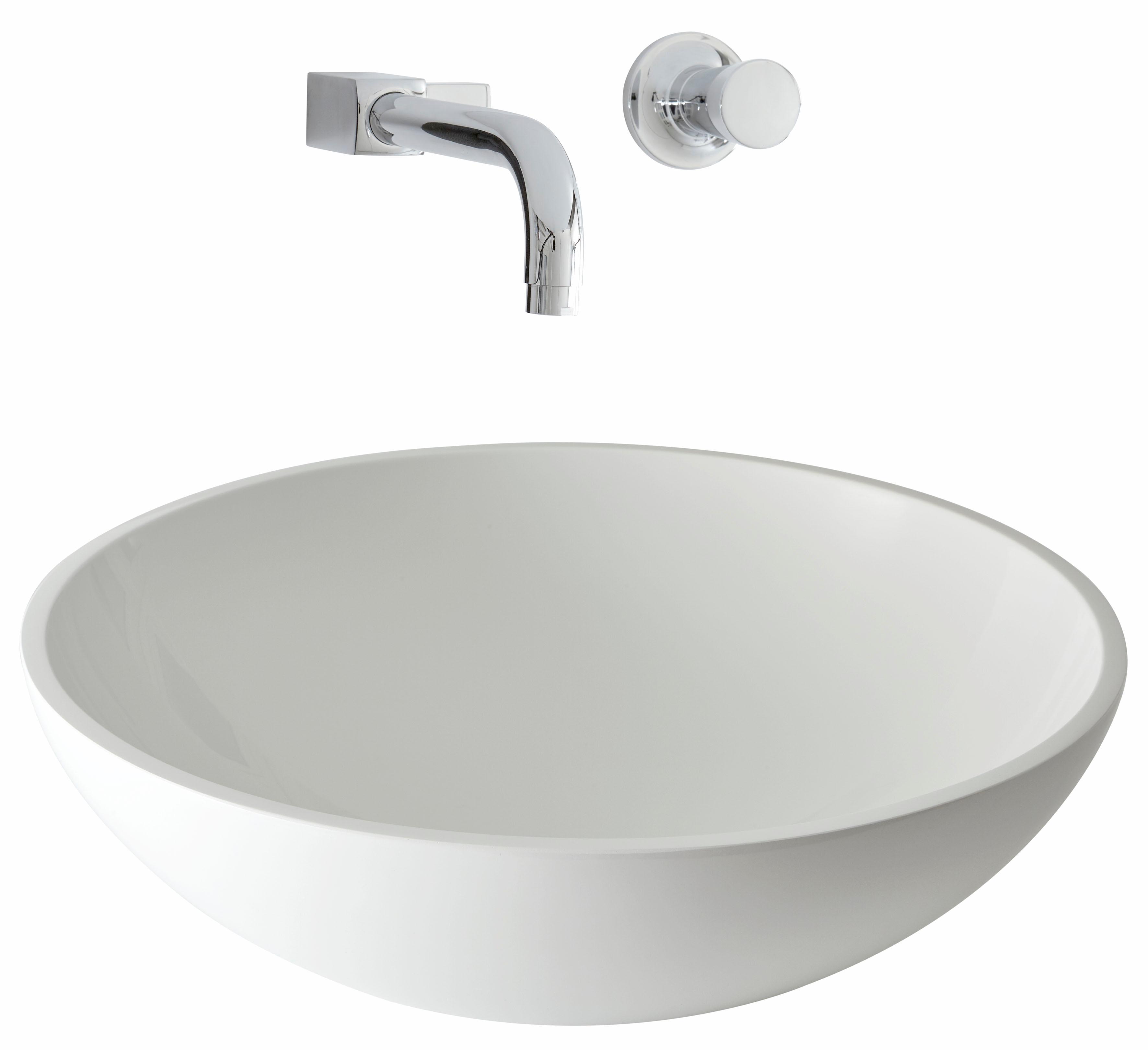 Waschbecken „Como“, Aufsatzwaschbecken, 41 cm, weiß