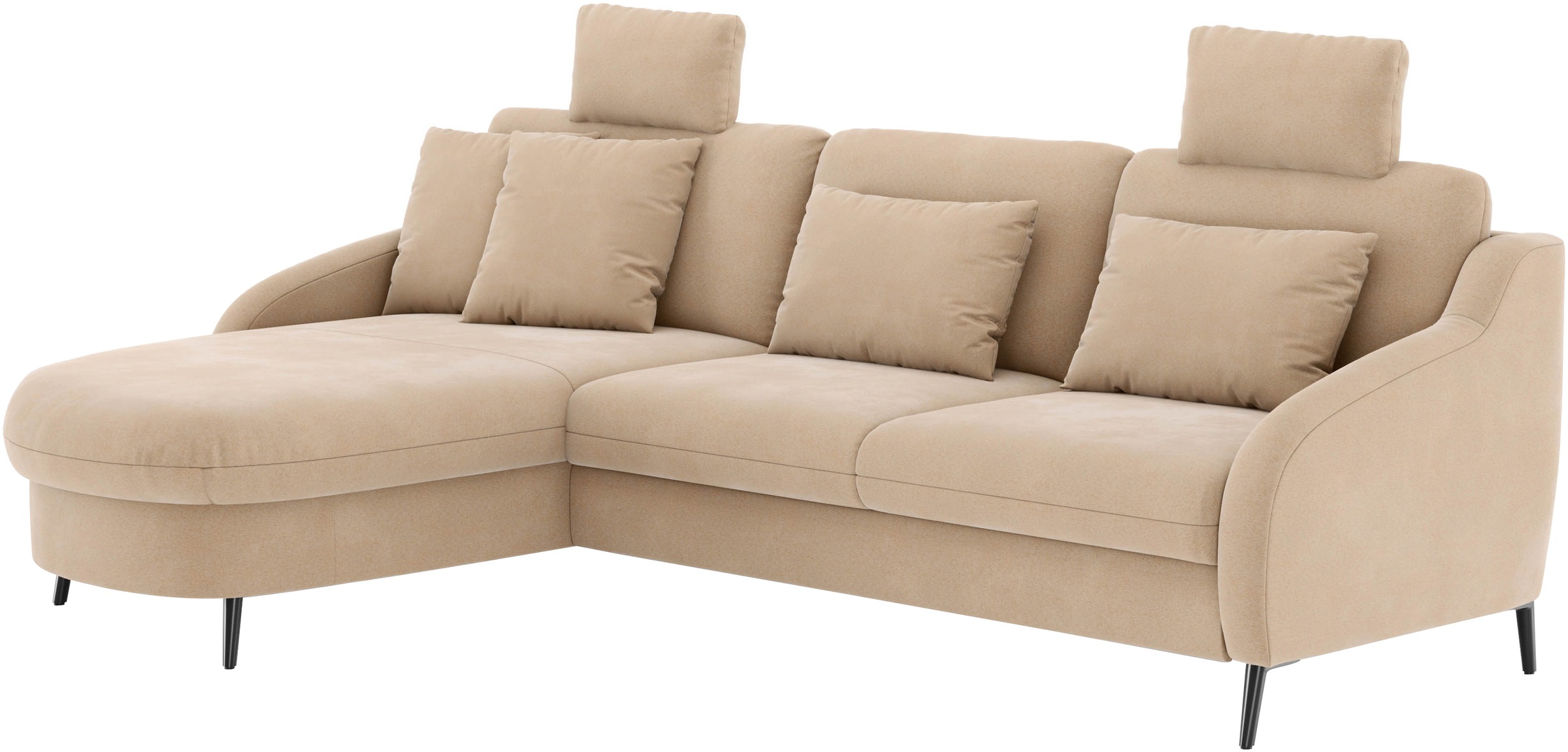 sit&more Ecksofa »Soul L-Form«, wahlweise mit Bettfunktion