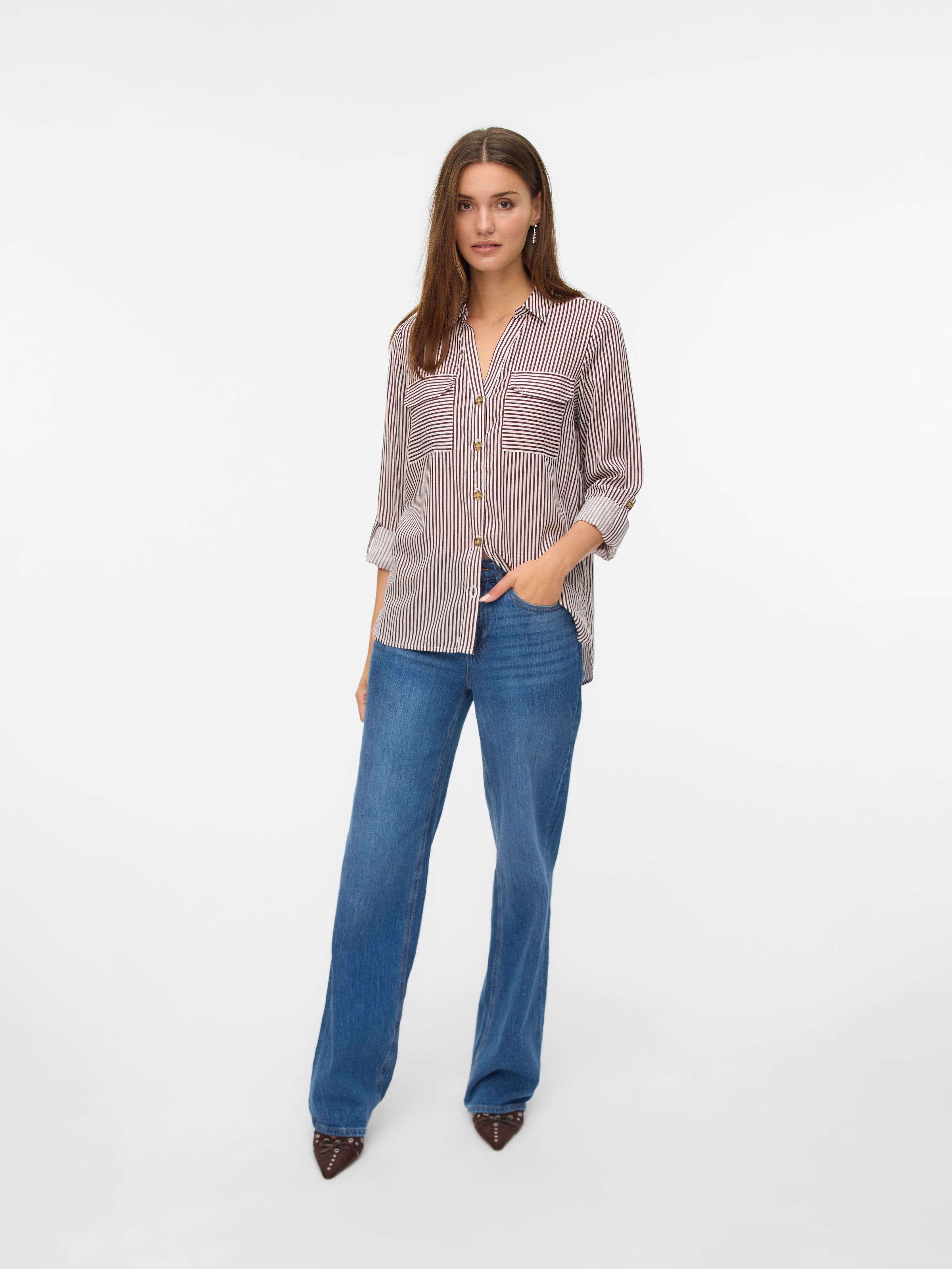 Vero Moda Hemdbluse »VMBUMPY L/S SHIRT NEW WVN GA NOOS«