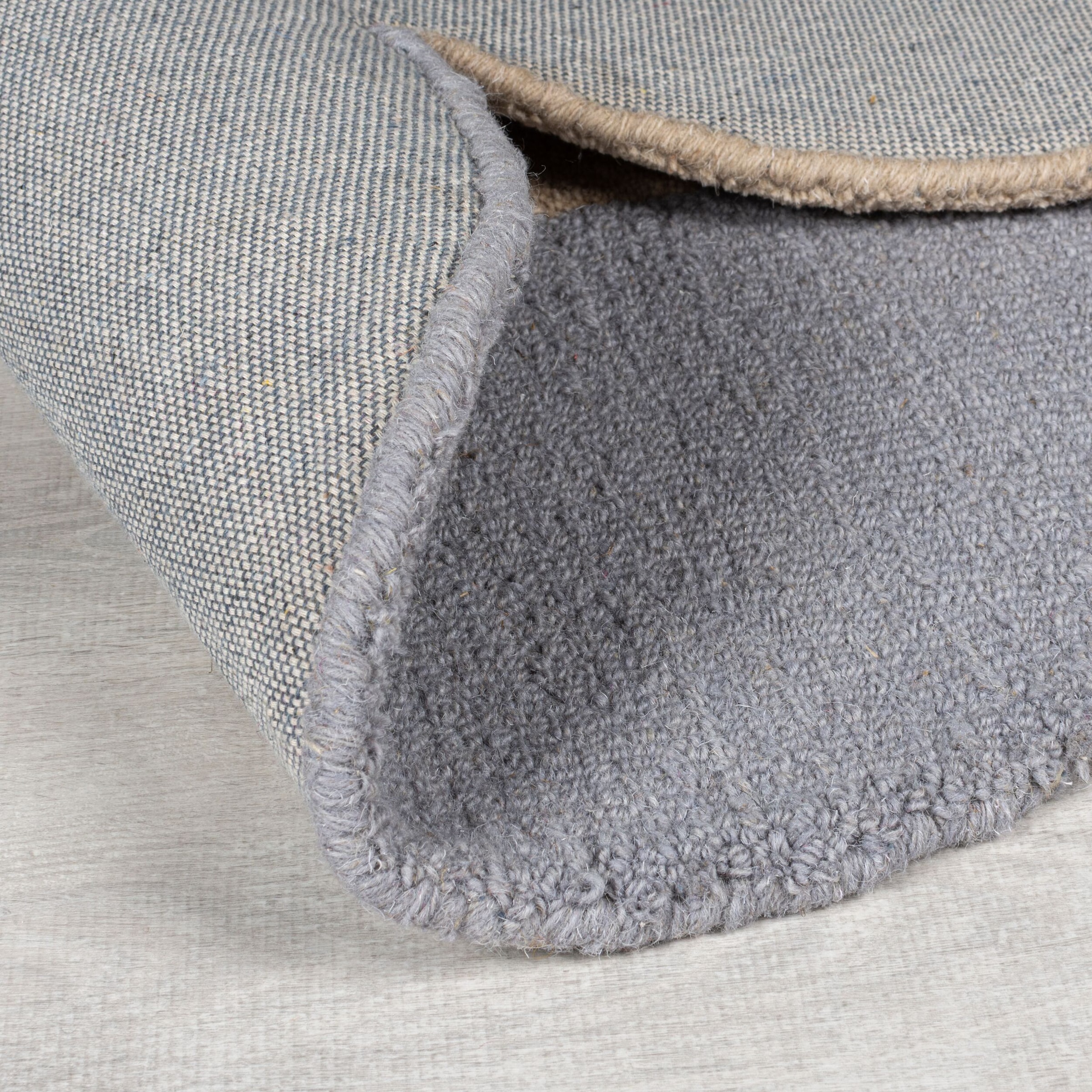 FLAIR RUGS Wollteppich »Mia Ellipse«, rechteckig, 12 mm Höhe, mit gebogenem Zuschnitt