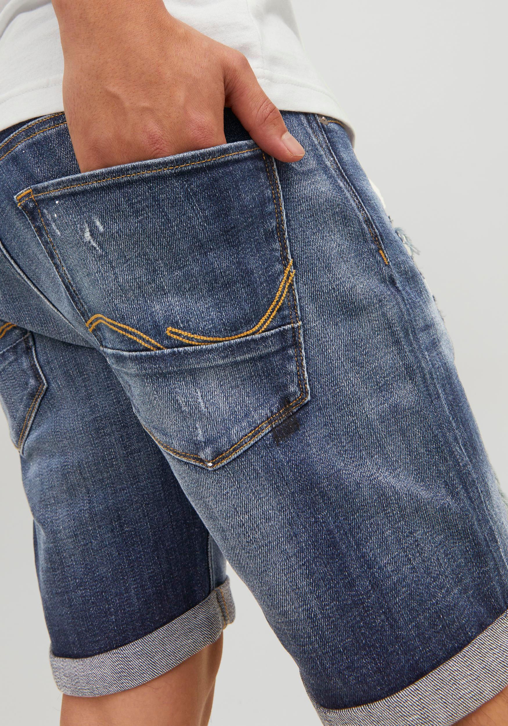 3. Bild von Jack & Jones Jeansshorts »JJIRICK JJBLAIR SHORTS GE 840 SN«, mit Destroyed Effekt