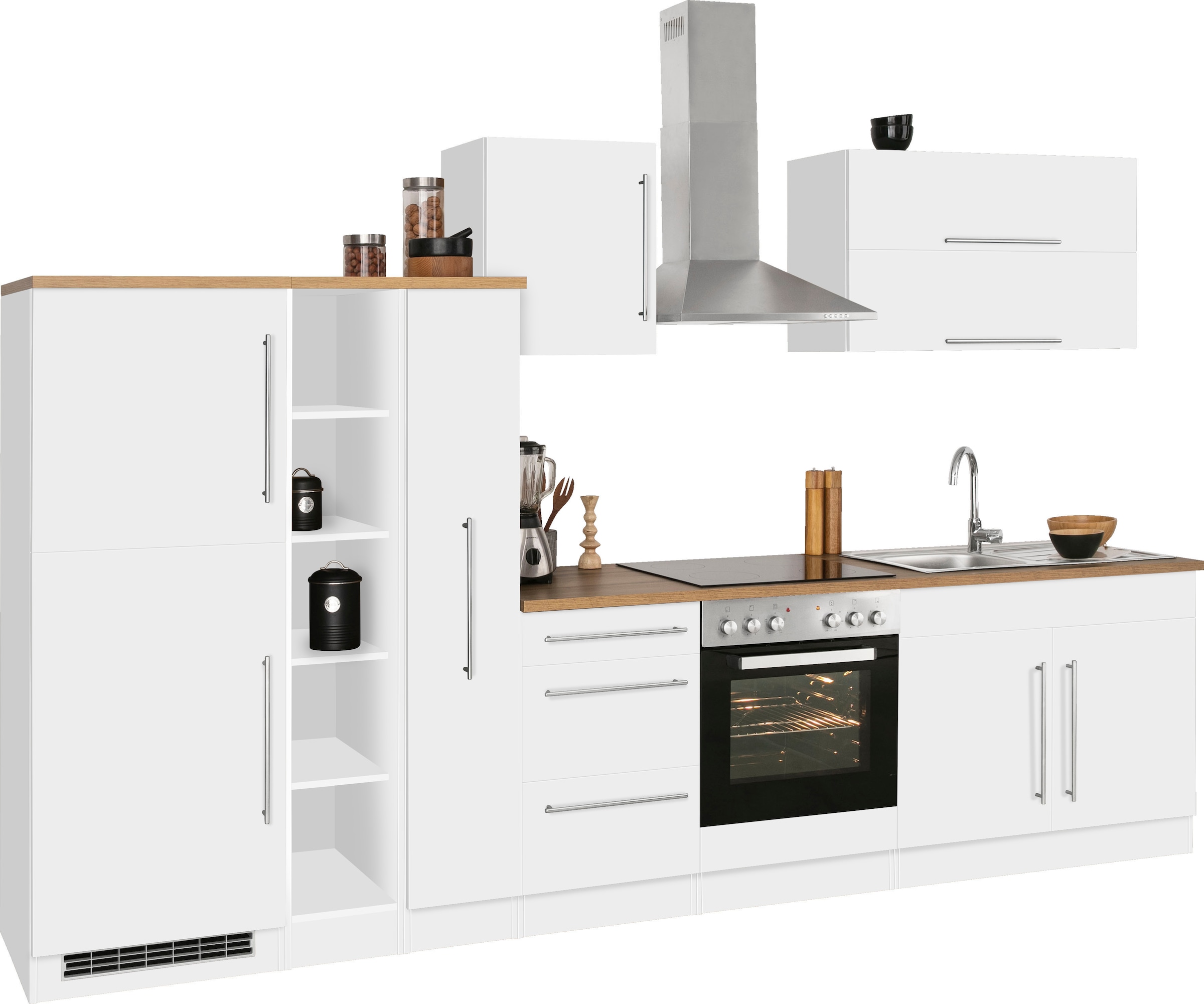 HELD MÖBEL Küchenzeile »Samos«, ohne E-Geräte, Breite 330 cm online  bestellen | Umbauschränke