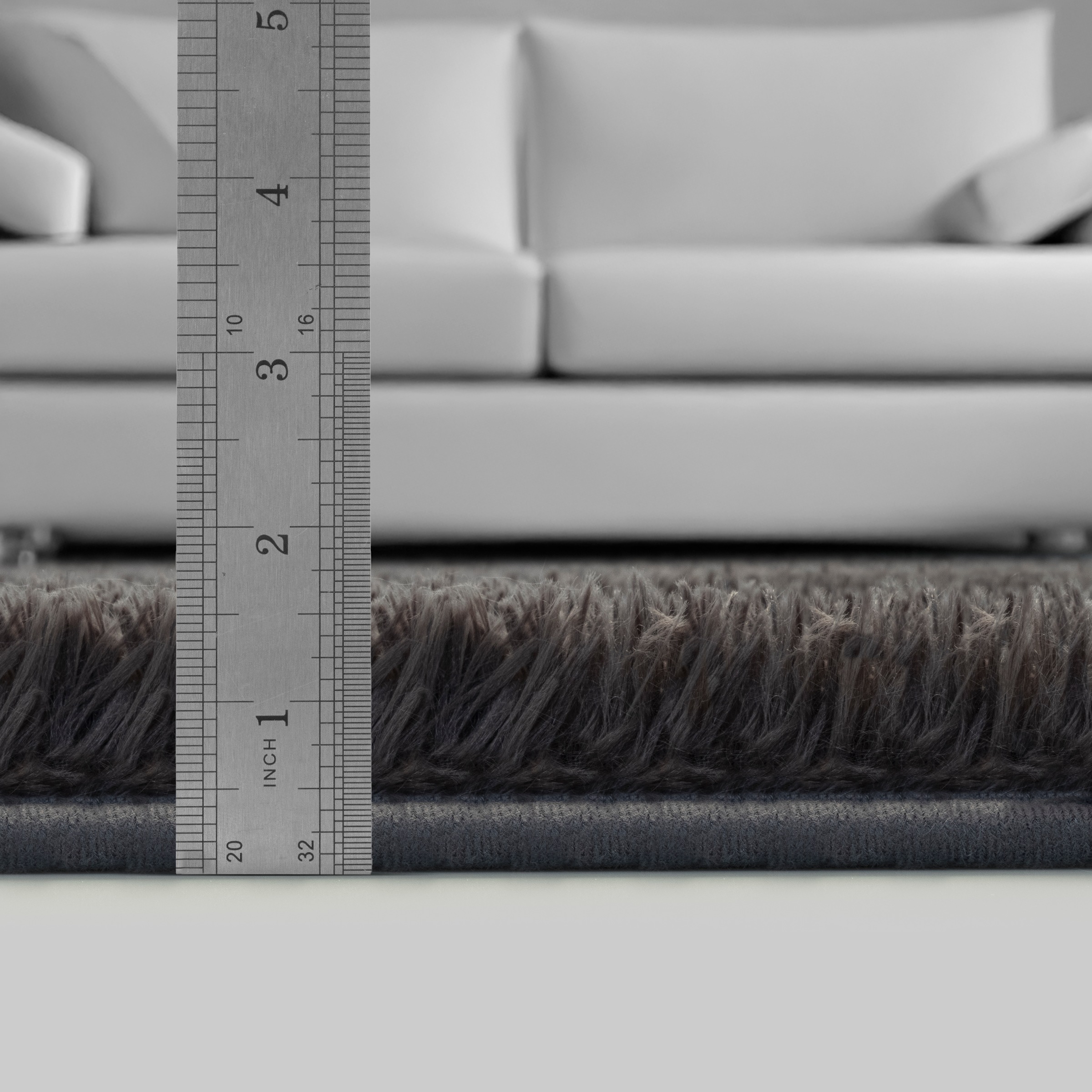 merinos Teppich »Fluffy Shaggy«, rund, 35 mm Höhe, Flauschiger Hochflor Teppich, Wohnzimmer, Anti-Rutsch Unterseite