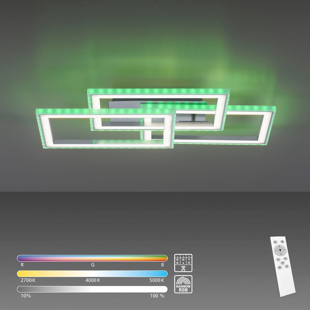 my home LED Deckenleuchte »Luan«,  mit Farbtemperatursteuerung und Infrarotfernbedienung, dimmbar
