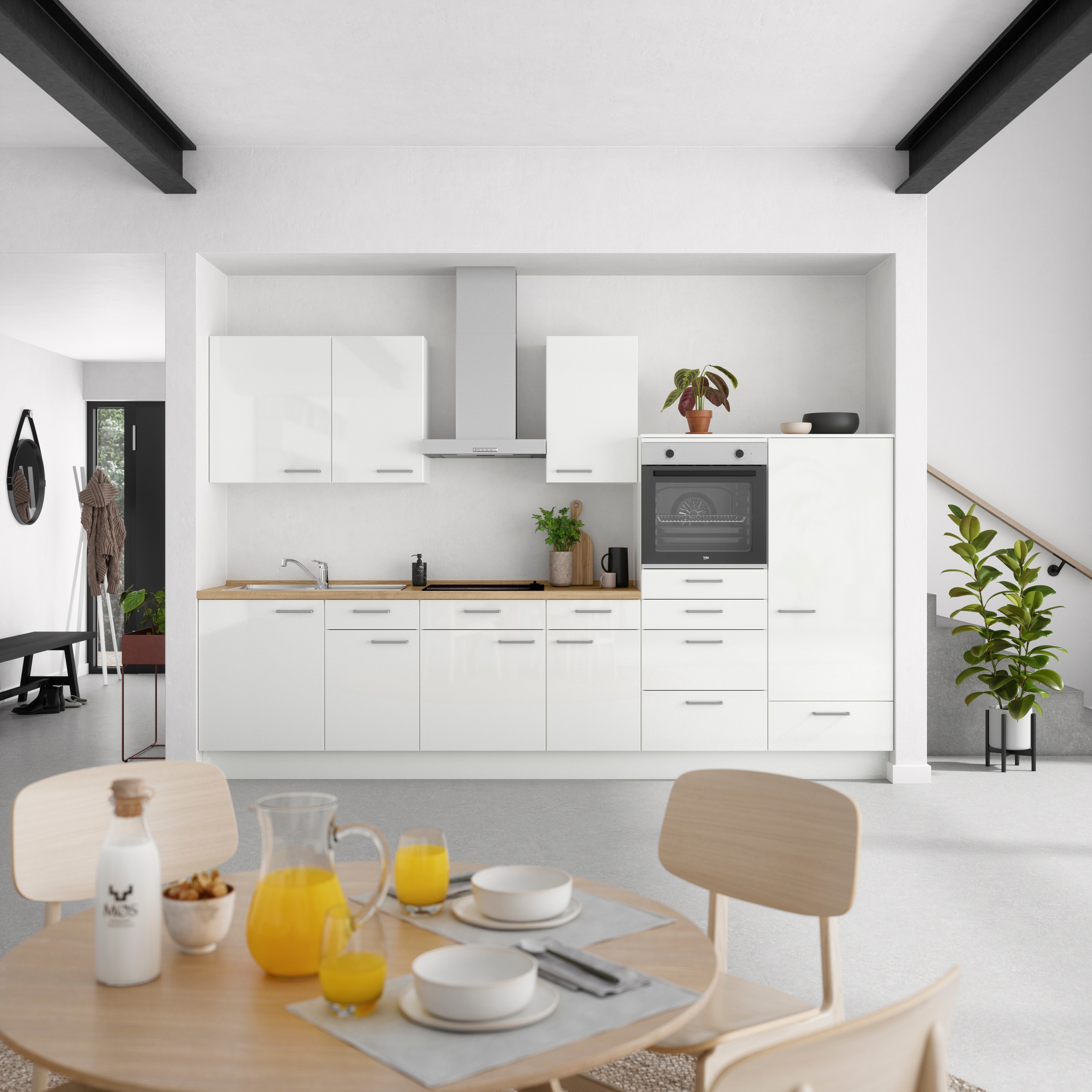 nobilia® Küchenzeile »"Flash I"« vormontiert, Ausrichtung wählbar, Breite 3 günstig online kaufen