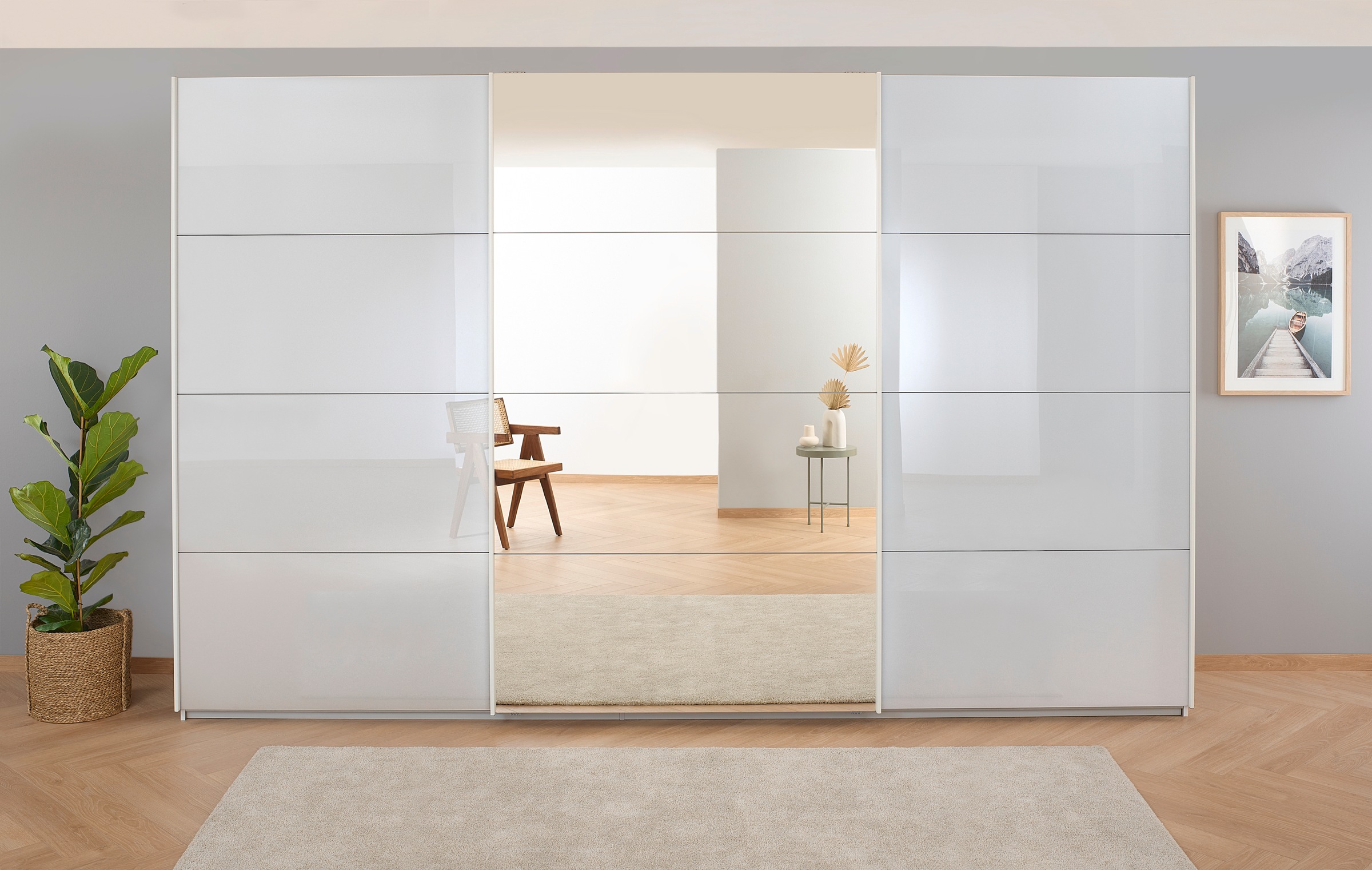 rauch Schwebetürenschrank »Kleiderschrank Schrank Garderobe KOLUNA mit Glas günstig online kaufen