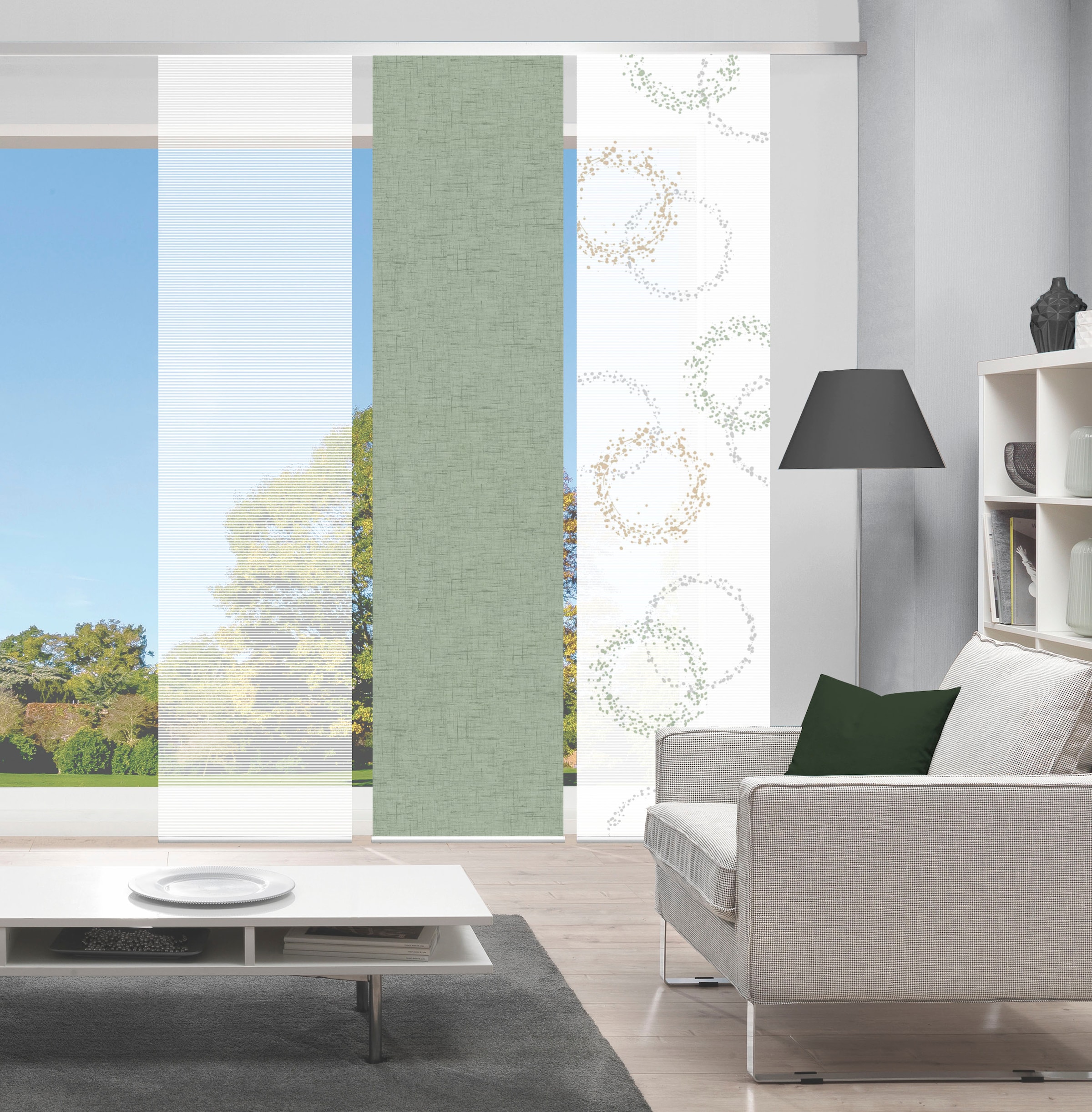 Vision S Schiebegardine »AINUR 3er SET« Paneelwagen 3 Stk. tlg. Schiebevorh günstig online kaufen