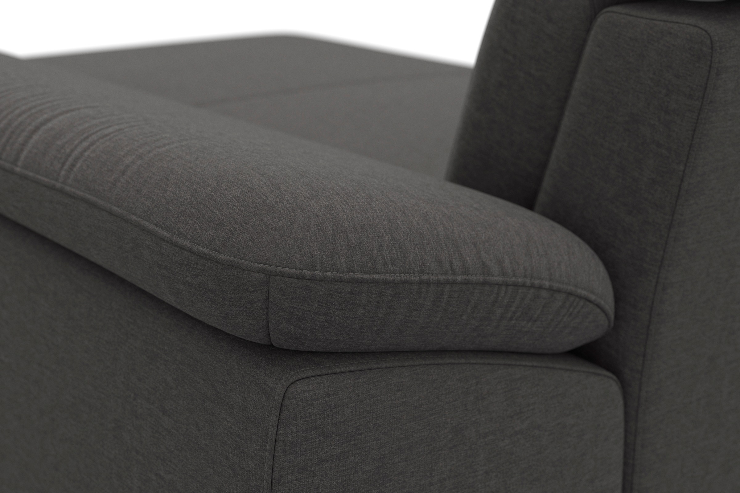 sit&more Wohnlandschaft »Cabrio U-Form, mit Sitztiefenverstellung, Arm- und Kopfteilverstellung«, 3 Nierenkissen, Federkern, optional Bettfunktion und Stauraum