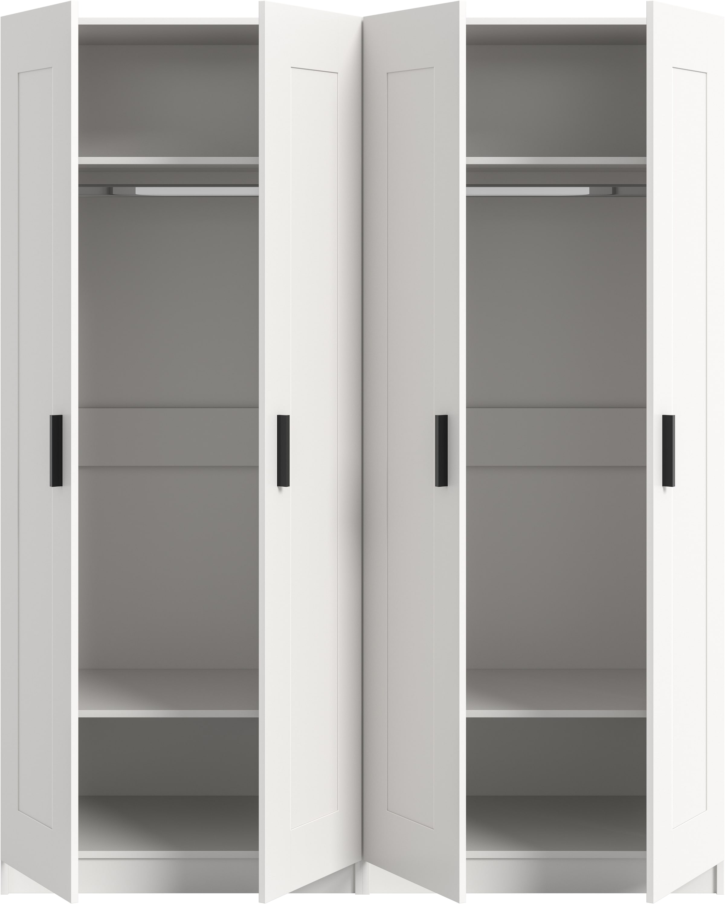 Home affaire Kleiderschrank »Farmsen, TOPSELLER!, Schlafzimmerschrank, Garderobe, Schrank« Schrank-Kombi, Schlafzimmer, Garderobenschrank, Flur,  Set best. aus: 2 Kleiderschränken, individuell platzierbar