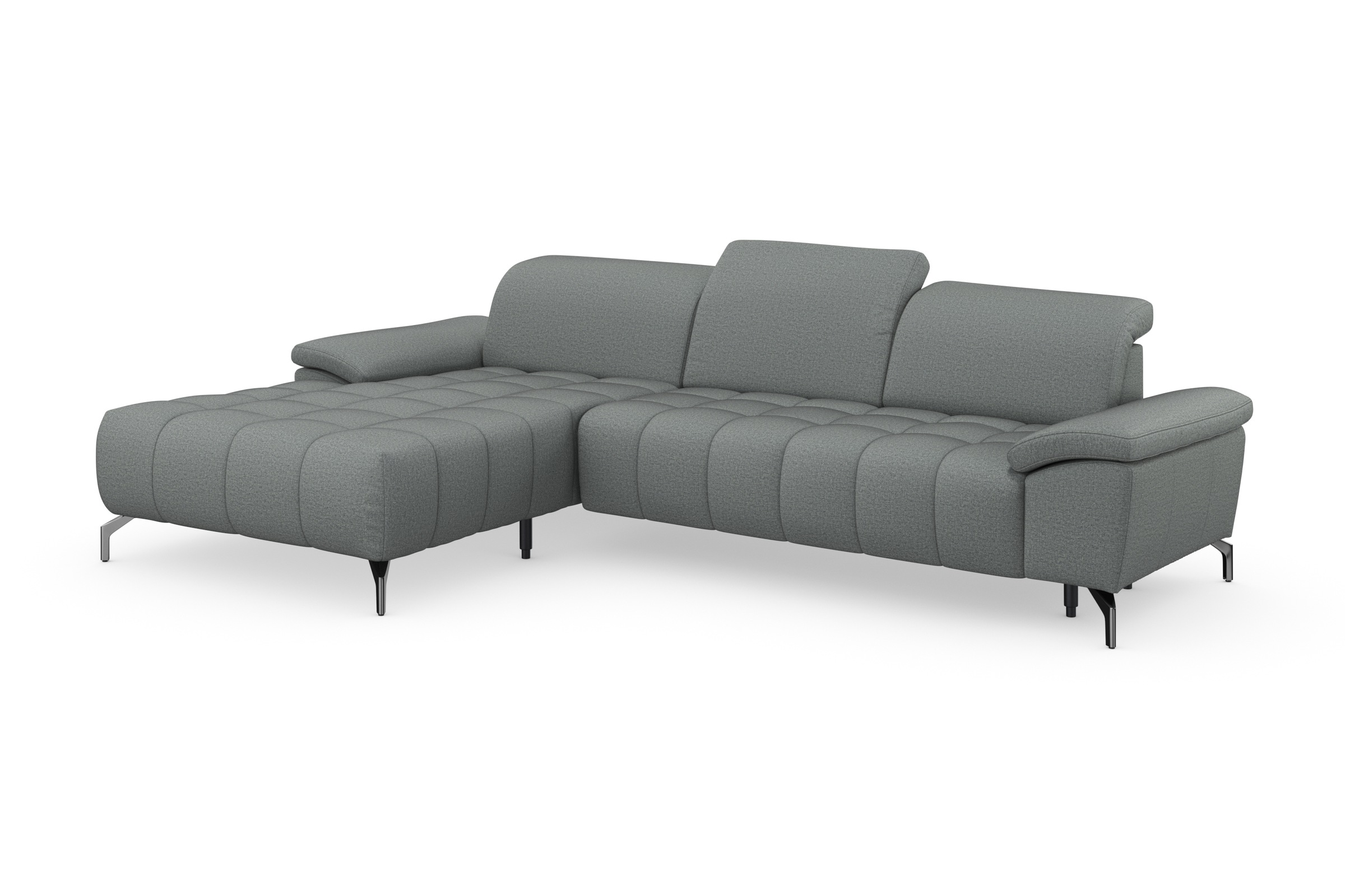 sit&more Ecksofa »Cool L-Form«, wahlweise mit Kopfteilverstellung und Vorziehsitz, motorisch