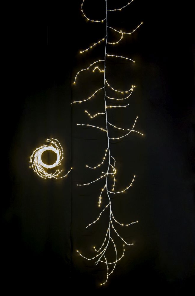 KONSTSMIDE LED-Lichterkette »Weihnachtsdeko aussen«, variabel als Lichterkranz/Lichtergirlande, 240 warmweiße Dioden