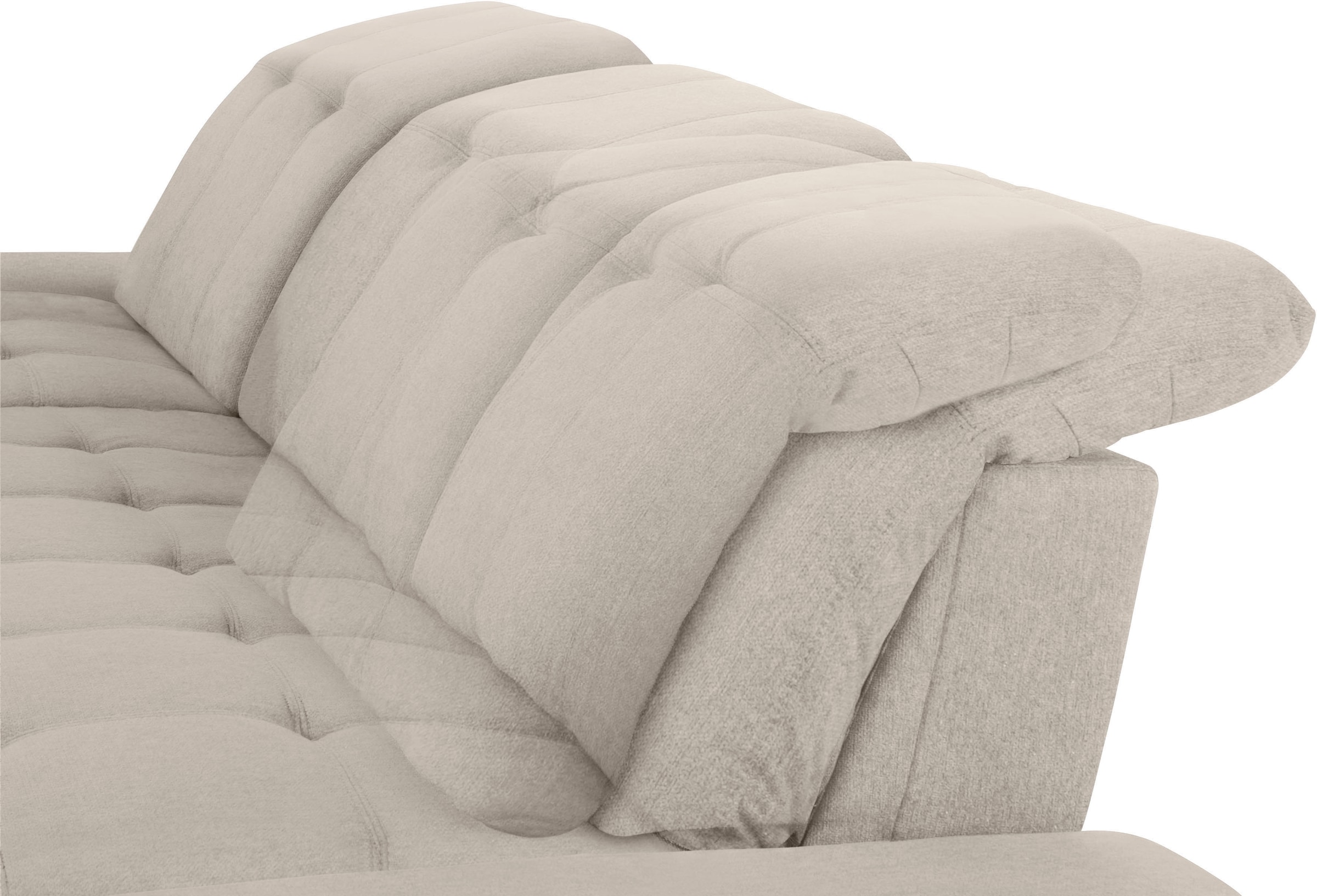 COTTA Ecksofa »Holiday L-Form mit Sitztiefen-, Armteil- und Kopfteilverstellung«, wahlweise mit Bettfunktion & Bettkasten
