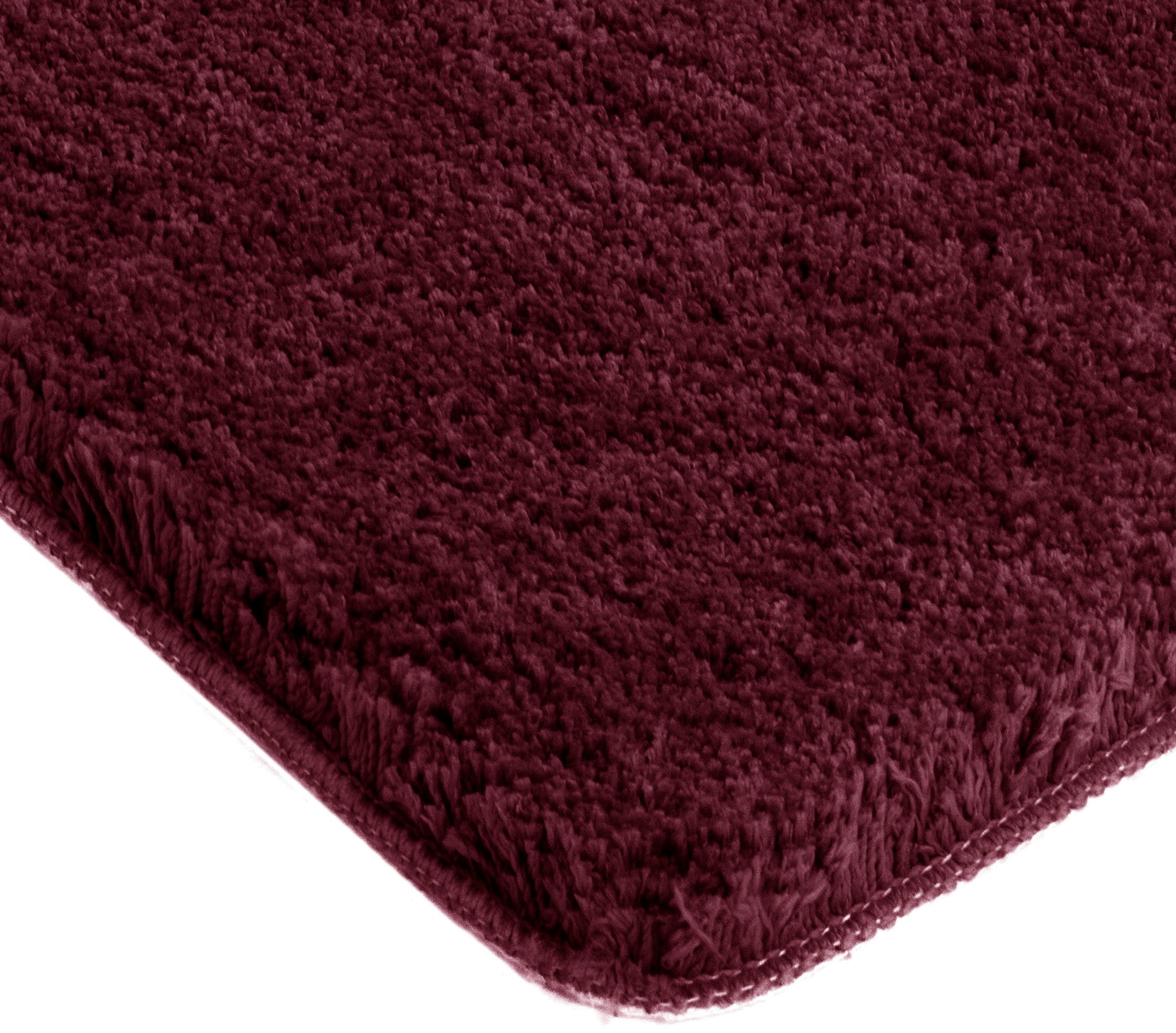 my home Badematte »Sanremo, Badvorleger, Badezimmer Teppich, sehr weich«, rutschhemmend beschichtet, fußbodenheizungsgeeignet-schnell trocknend, Badteppich, unifarben, rechteckig, rund & als 3-tlg. Set erhältlich