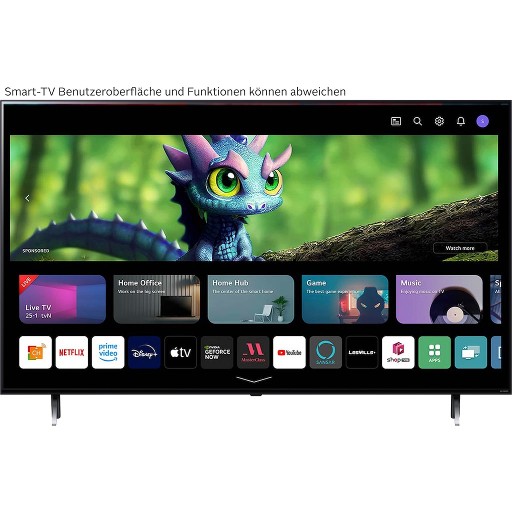 LG QNED-Fernseher »65QNED756RA«, 165 cm/65 Zoll, 4K Ultra HD, Smart-TV, QNED,α5 Gen6 4K AI-Prozessor,HDR10,HDMI 2.0,Single Triple Tuner