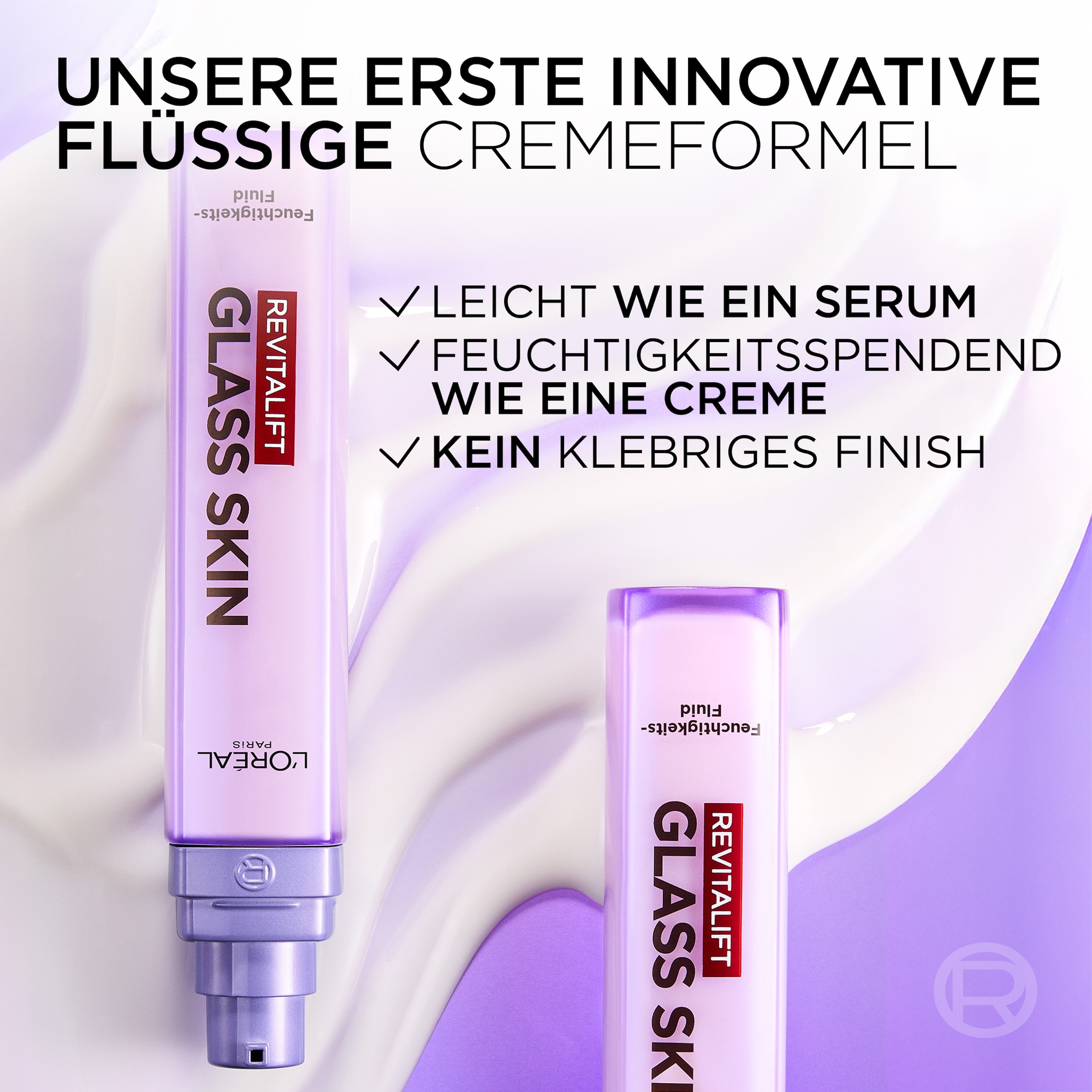 L'ORÉAL PARIS Gesichtsfluid »REVITALIFT GLASS SKIN FEUCHTIGKEITSFLUID« glättet die Hautoberfläche für eine glowy Ausstrahlung