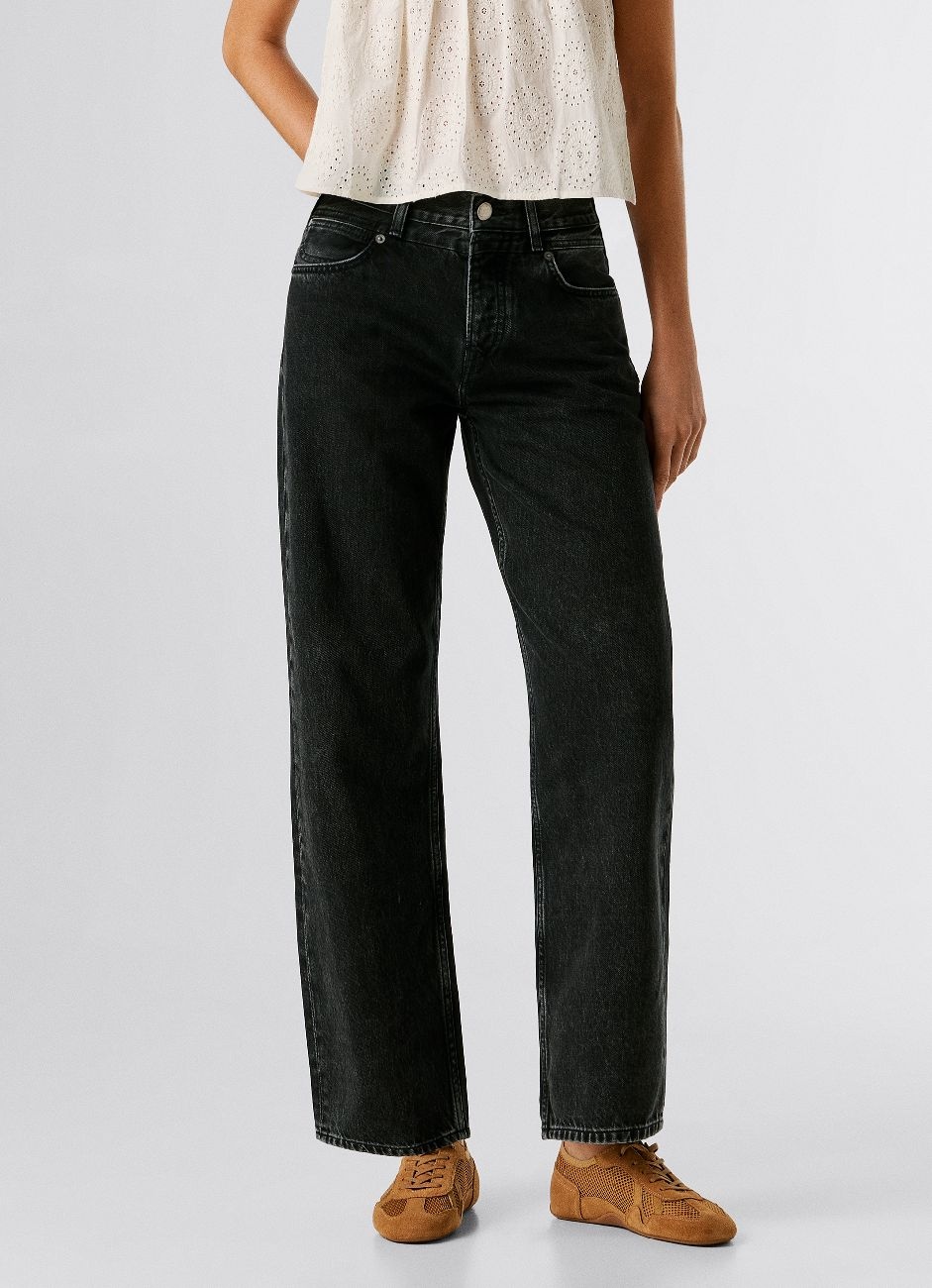 Pepe Jeans 5-Pocket-Jeans »BOYFRIEND JEANS MW CRAFT« mit mittlerem Bund