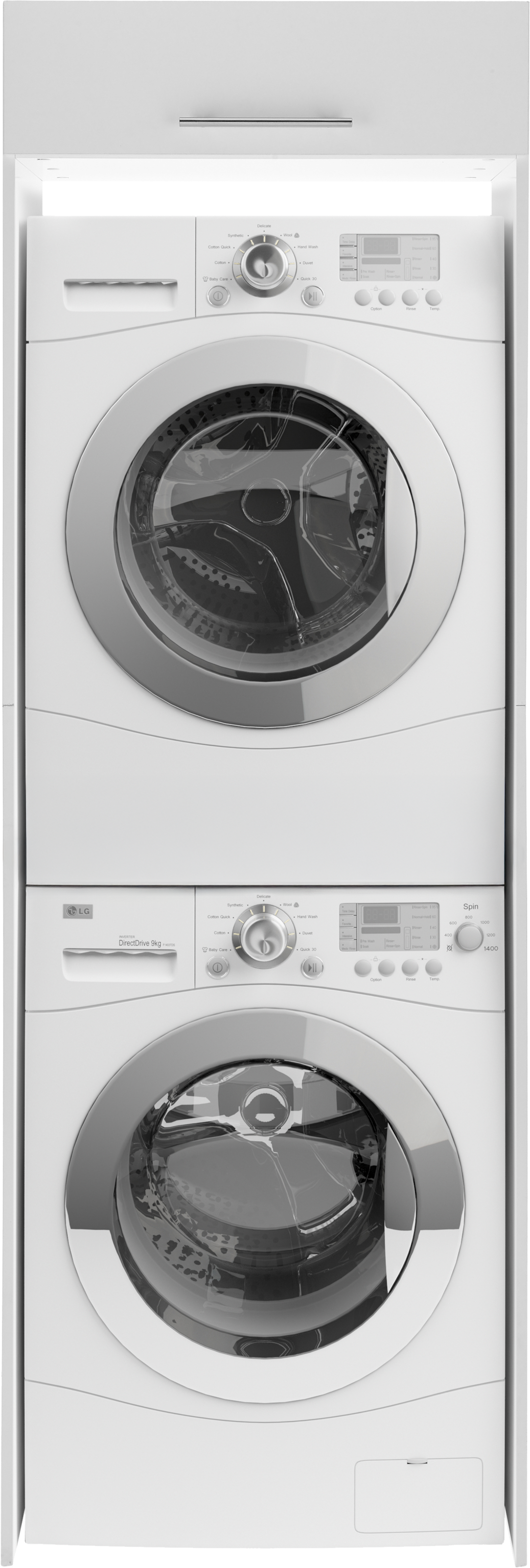 RESPEKTA Waschmaschinenumbauschrank »Clara« (B x T x H)  67,4 x 67,6 cm x 200 cm