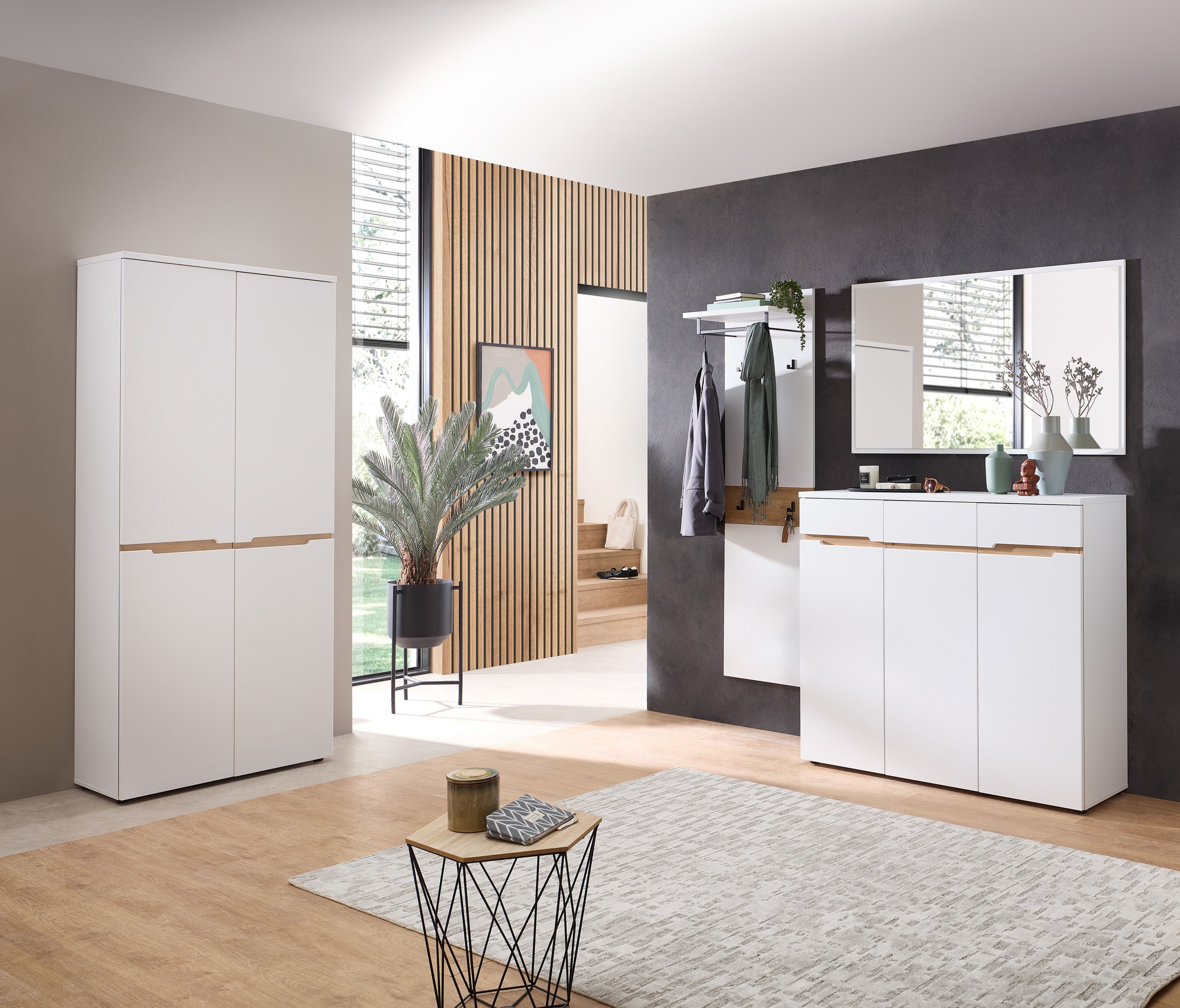 Innostyle Garderoben-Set »Memphis Garderoben Set, 181x190x38cm (B/H/T)«, (3 St.)