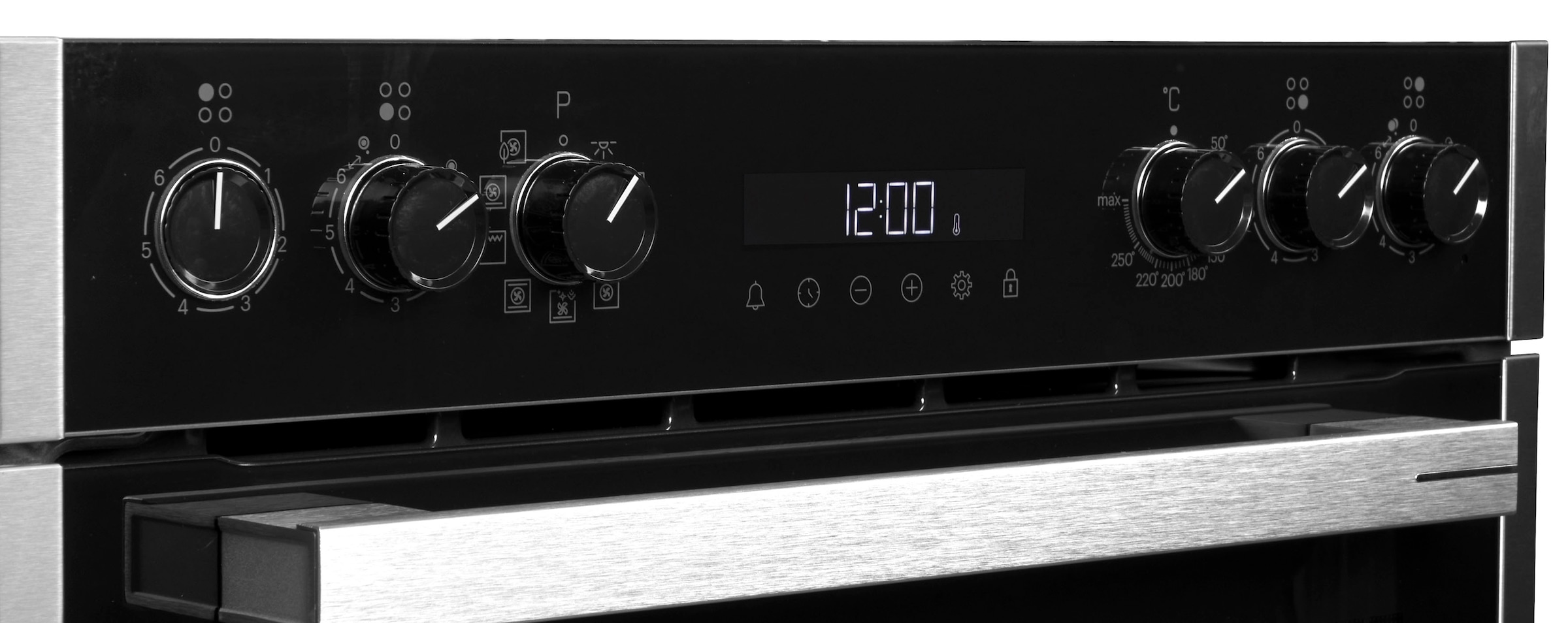 Grundig Elektro-Herd-Set »GEHM19310B«, mit 3-fach-Teleskopauszug