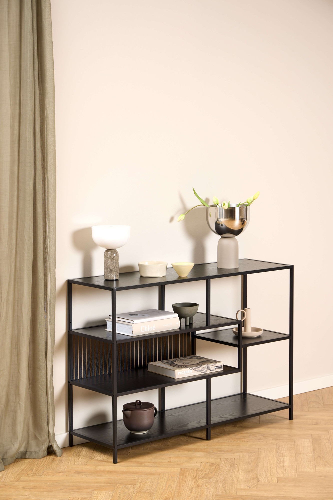 ACTONA GROUP Bücherregal »Seaford, Standregal, Regal, Raumteiler« 114x35x78 günstig online kaufen