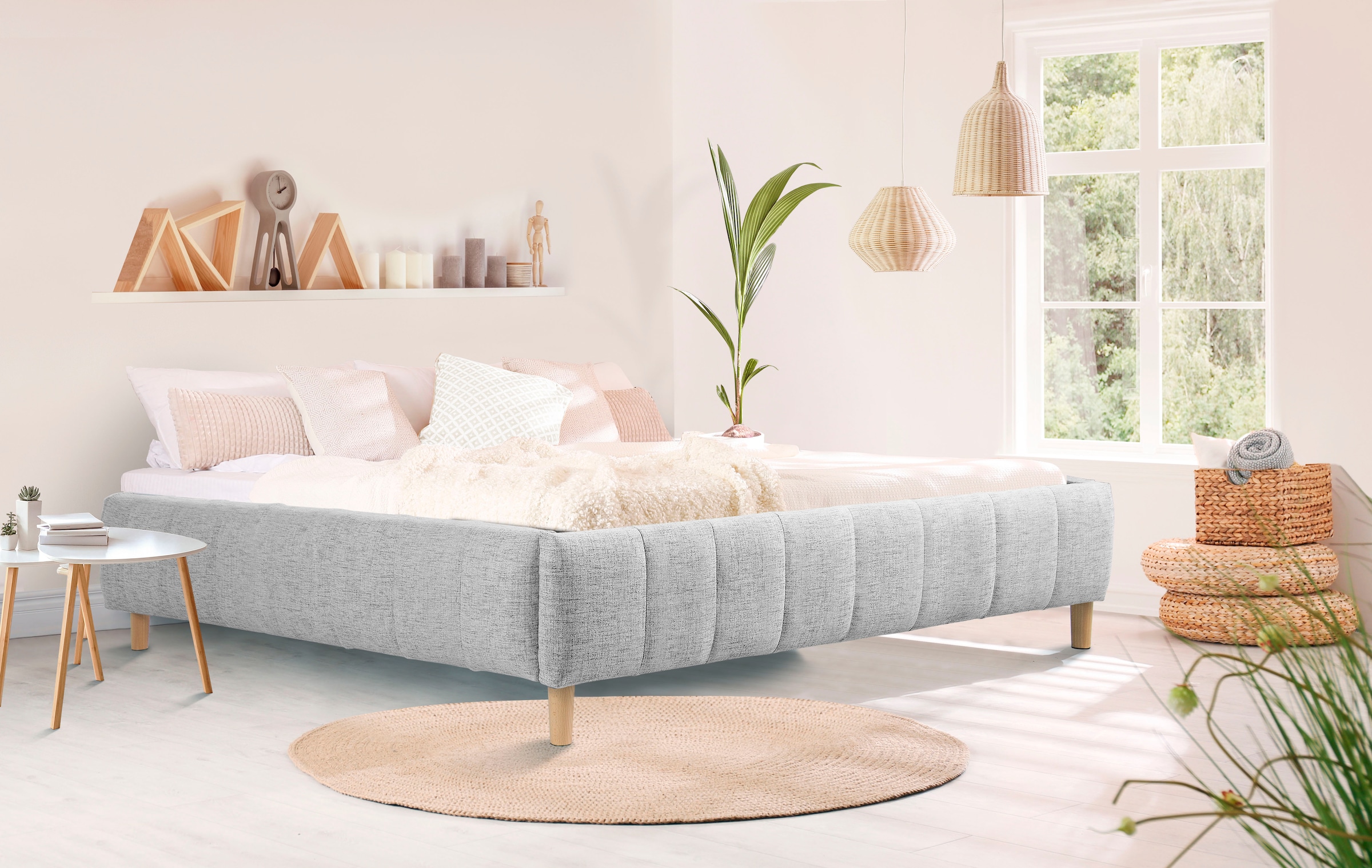 andas Polsterbett "Tarje" in 5 Breiten, auch in Überlänge 220 cm, incl. Rol günstig online kaufen