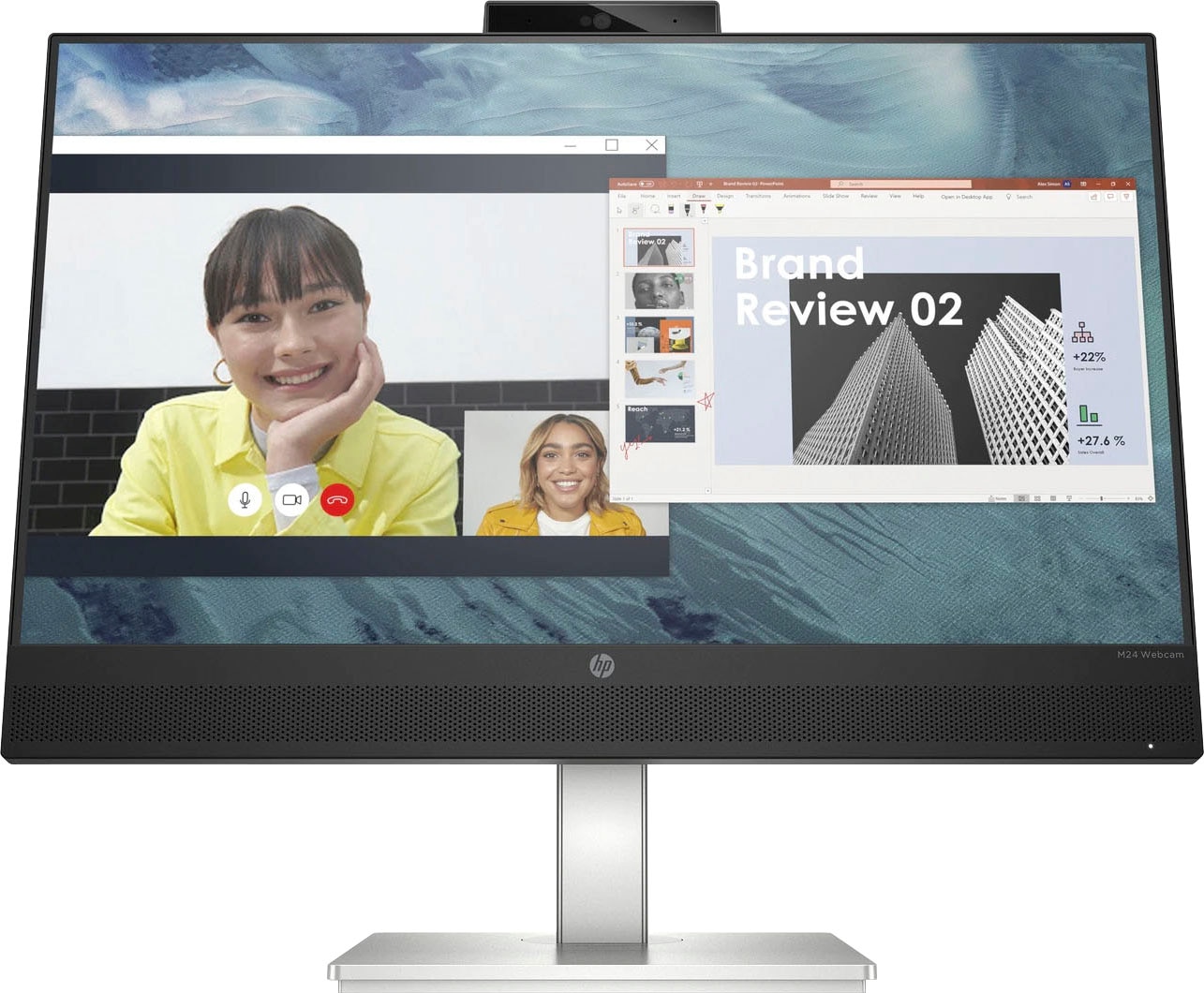 HP LED-Monitor »M24«, 61 cm/24 Zoll, 1920 x 1080 px, Full HD, 5 ms Reaktionszeit, 75 Hz