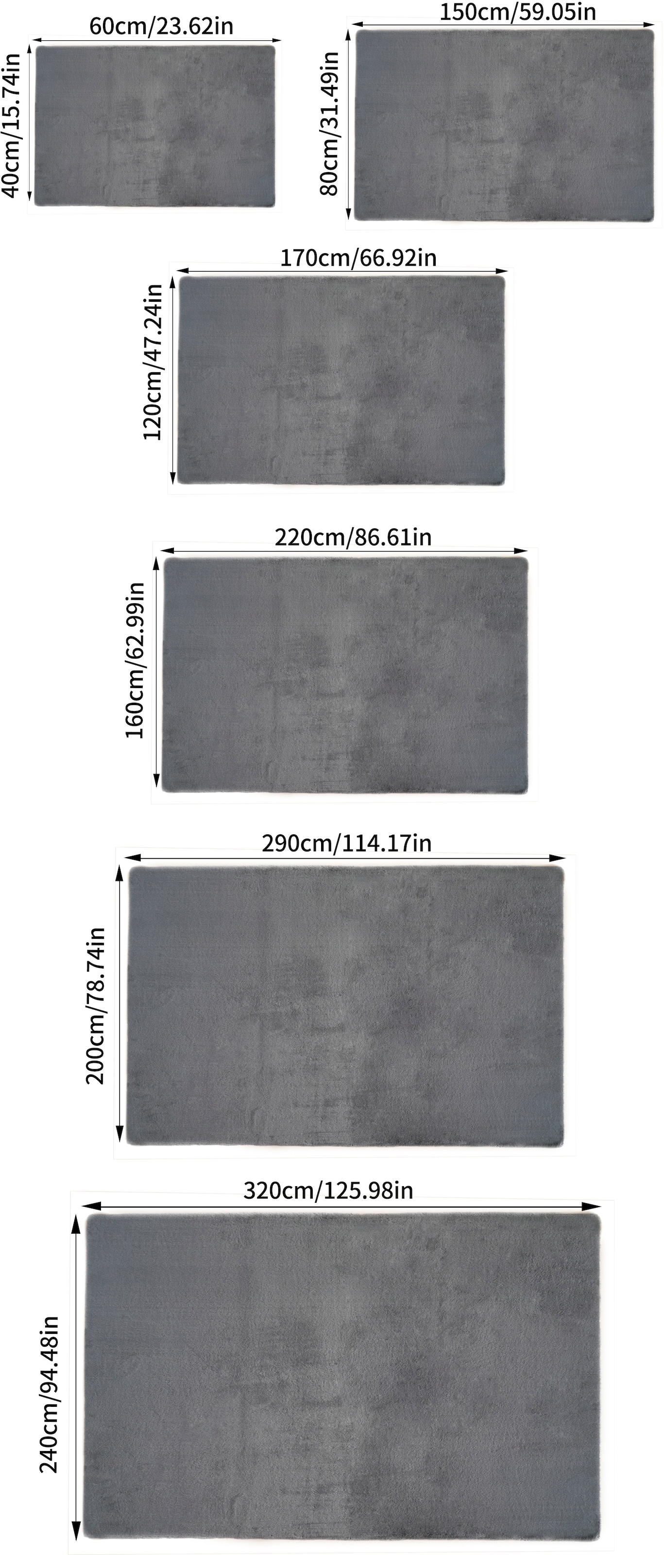 Bruno Banani Fellteppich »Rabbit 2, Kunstfell Teppich, Modern«, rechteckig, 25 mm Höhe, Kaninchenfell-Haptik, sehr weich, Wohnzimmer, Schlafzimmer, Esszimmer