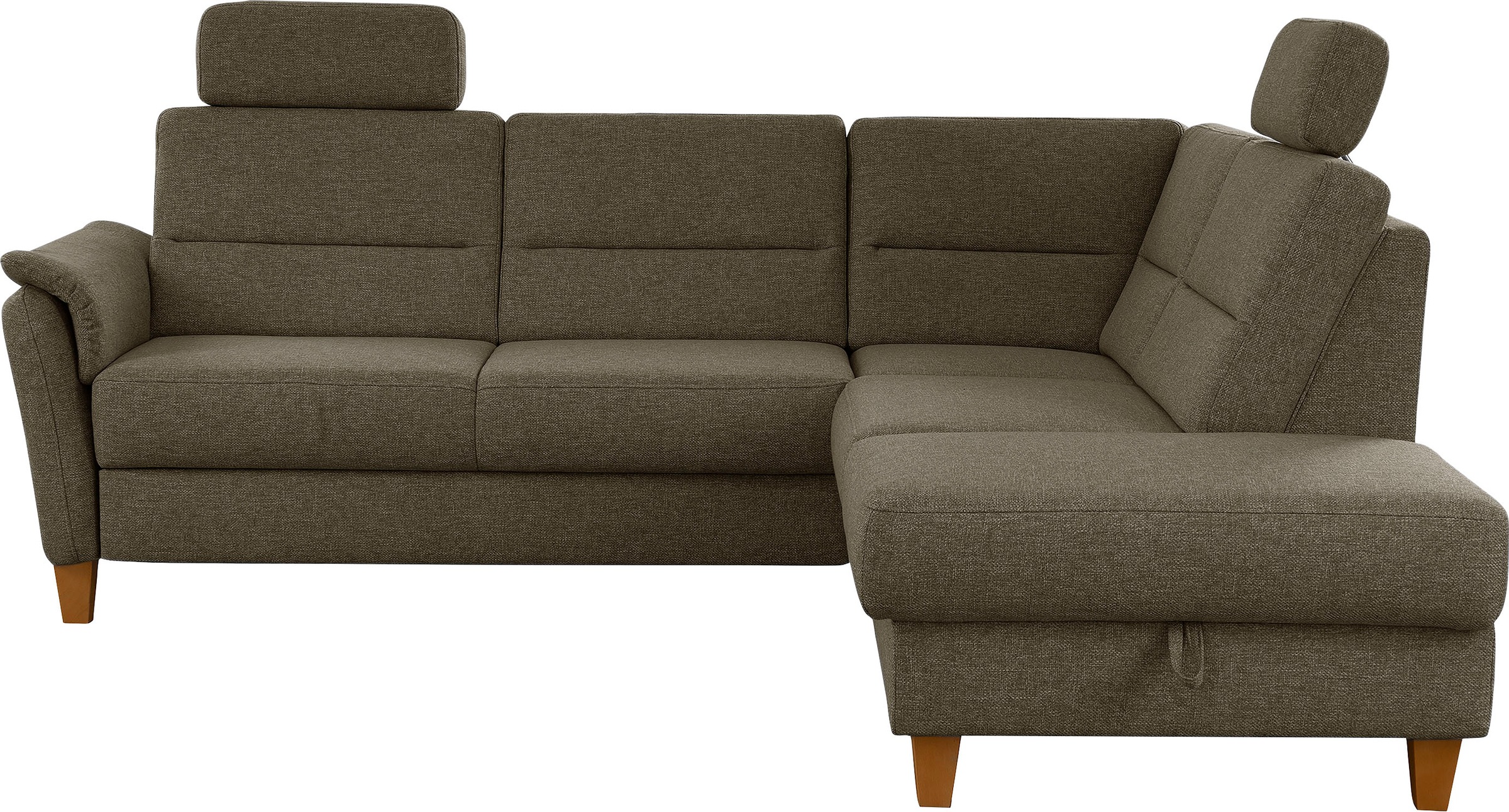 Home affaire Ecksofa »Palmera L-Form«, Federkern, wahlweise mit Bettfunktion und mit/ohne Stauraum