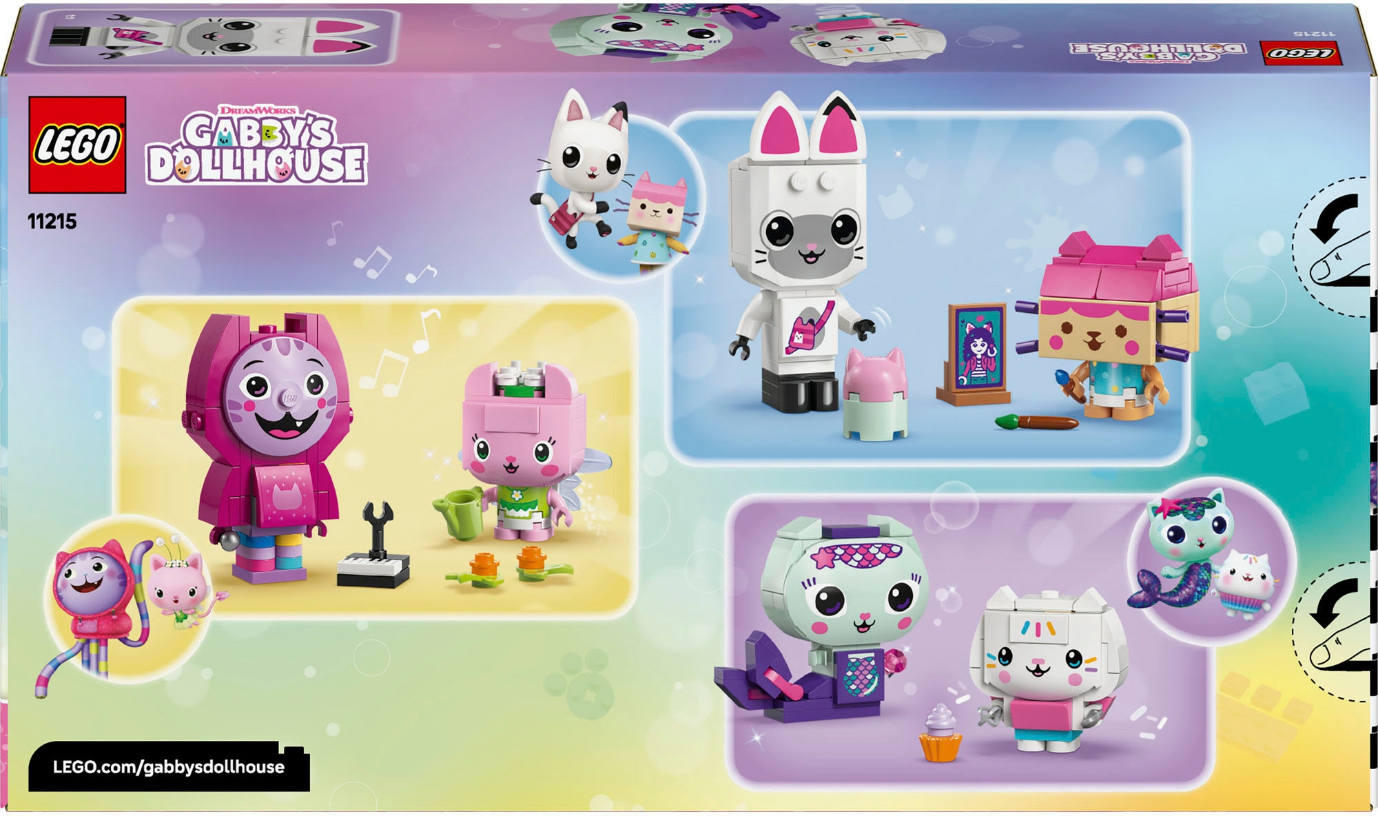 LEGO® Konstruktionsspielsteine »Gabbys Katzenfreunde aus LEGO Steinen (11215), LEGO Gabby's Dollhouse« Made in Europe