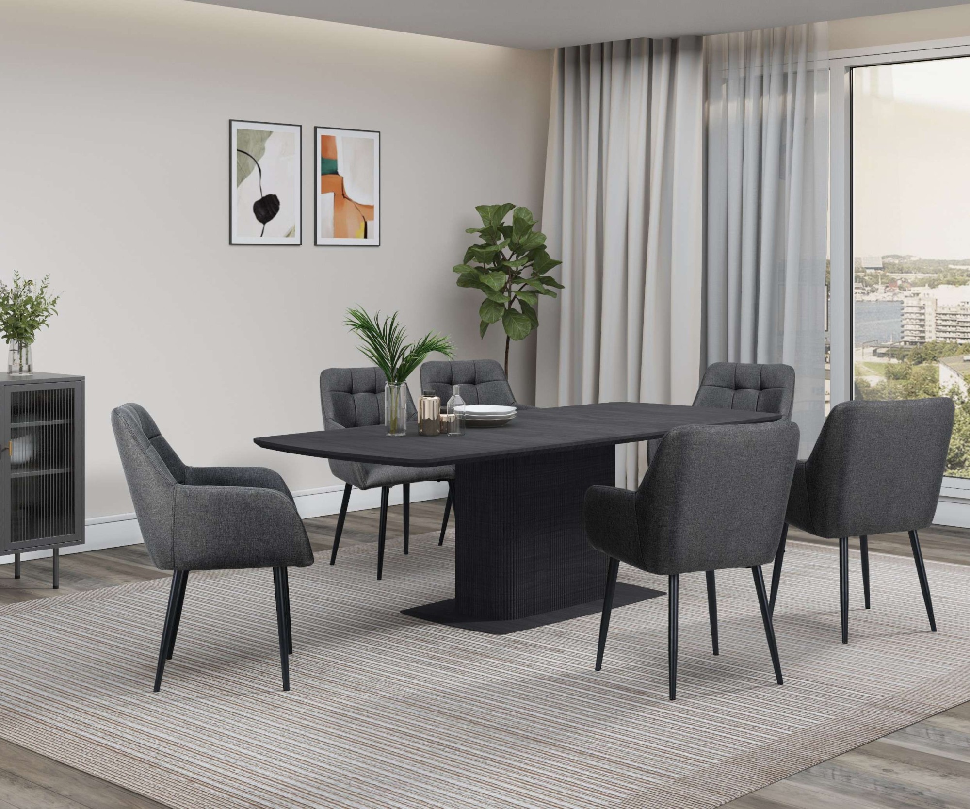 OTTO home Esszimmerstuhl »Bostony« () 2 Stk. gepolsterte Rückenlehne, Armle günstig online kaufen