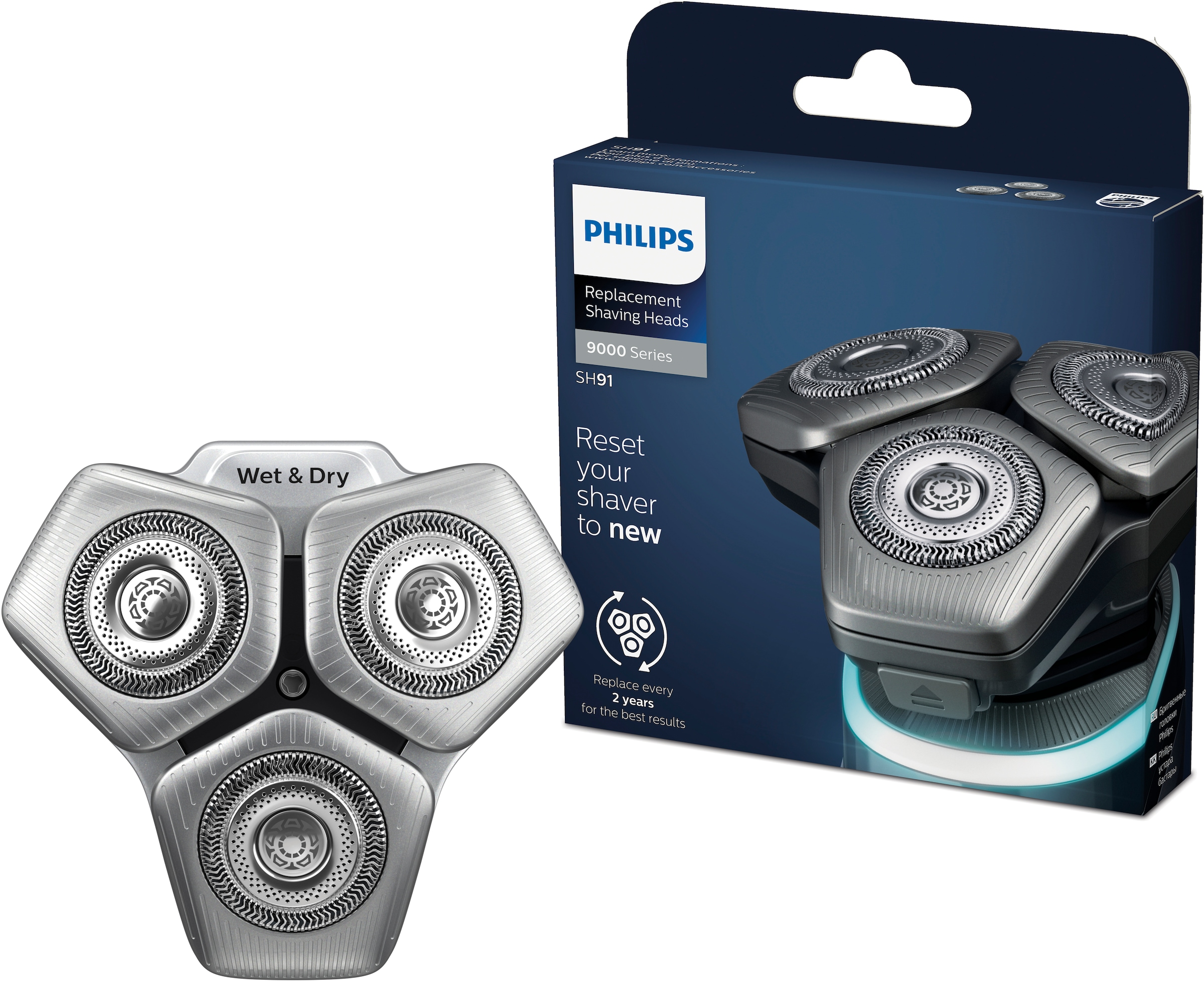 Philips Ersatzscherköpfe »Shaver Shaver Klingen S9000 Prestige 9000 series St.), online SteelPrecision für kaufen 9000 und SH91/50«, (3 Series Dual