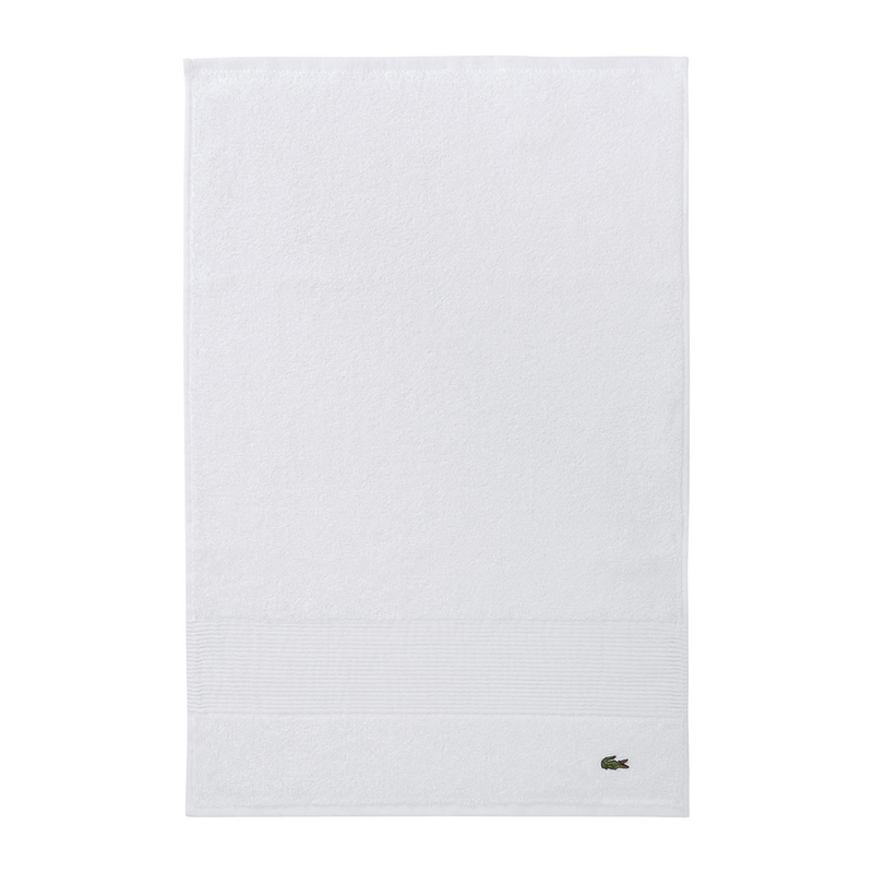 LACOSTE Gästehandtuch »LLECROCO« mit Label-Applikationen blanc Obermaterial: 100% Baumwolle B/L: 40 cmx60 cm