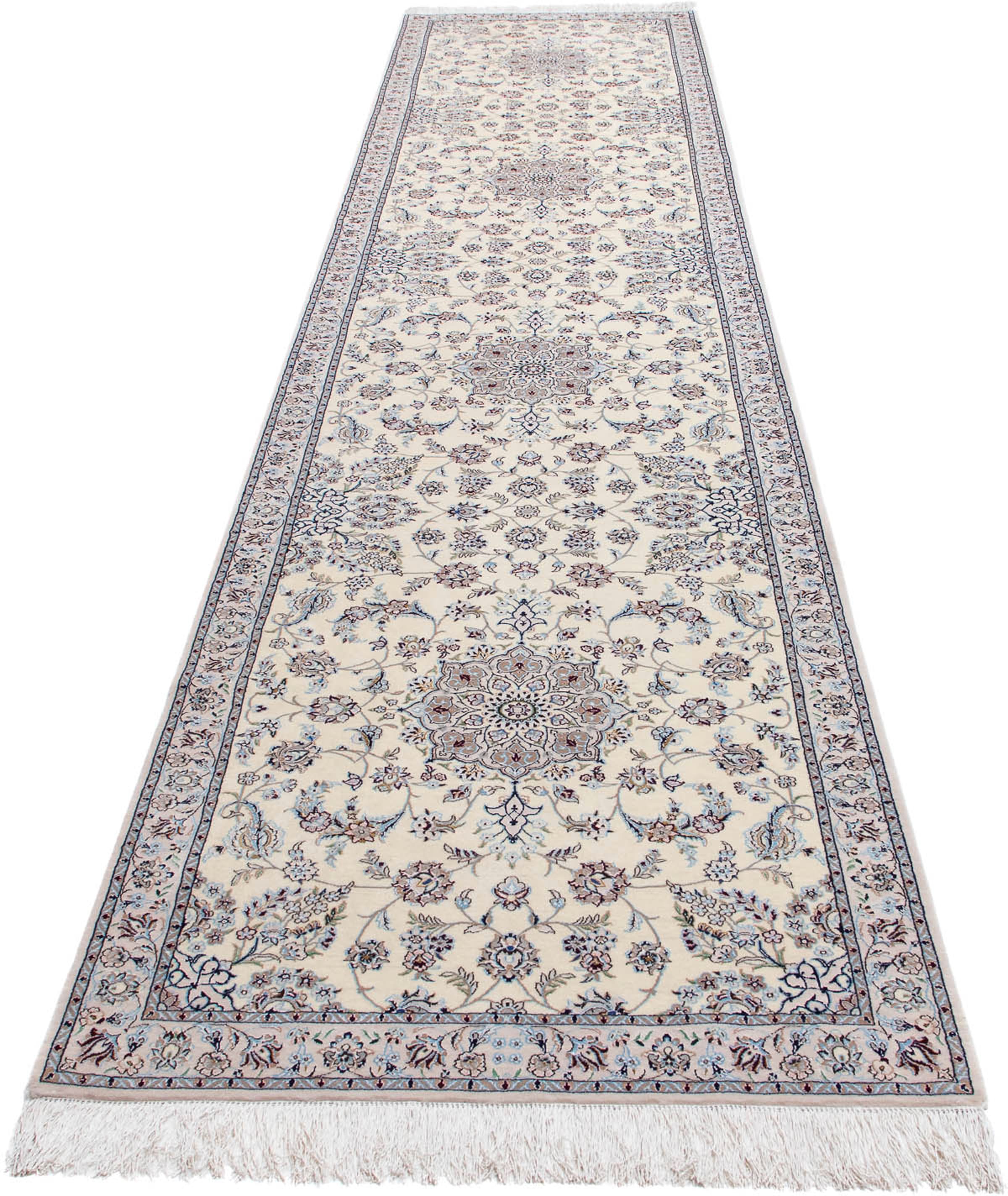 morgenland Orientteppich »Perser - Nain - 446 x 100 cm - beige«, rechteckig günstig online kaufen