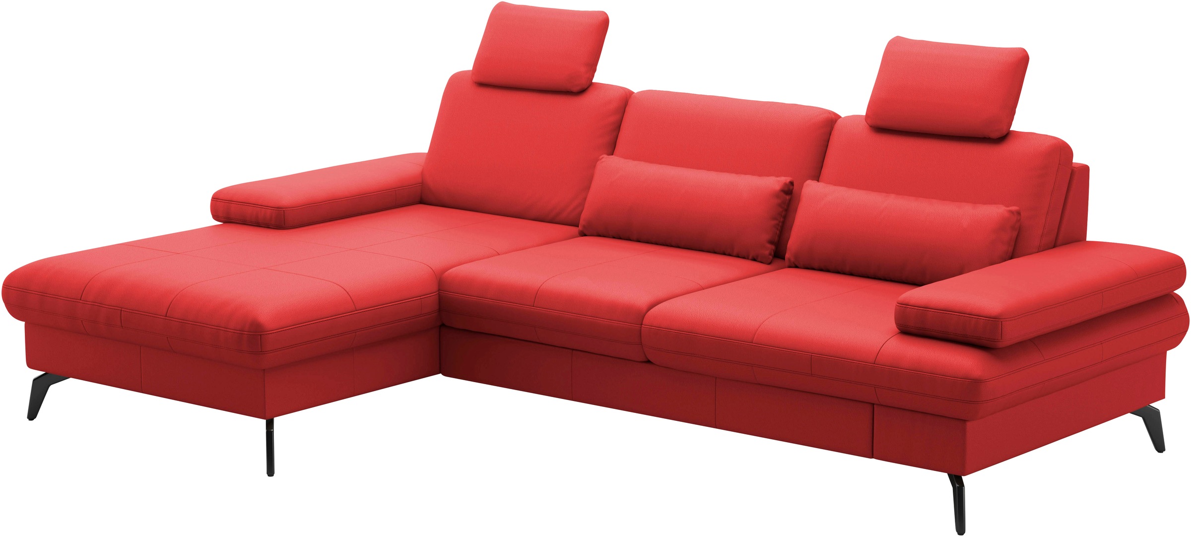 sit&more Ecksofa »Morris L-Form, inkl. Sitztiefenverstellung«, wahlweise mit Armteilverstellung, Bettfunktion & Bettkasten