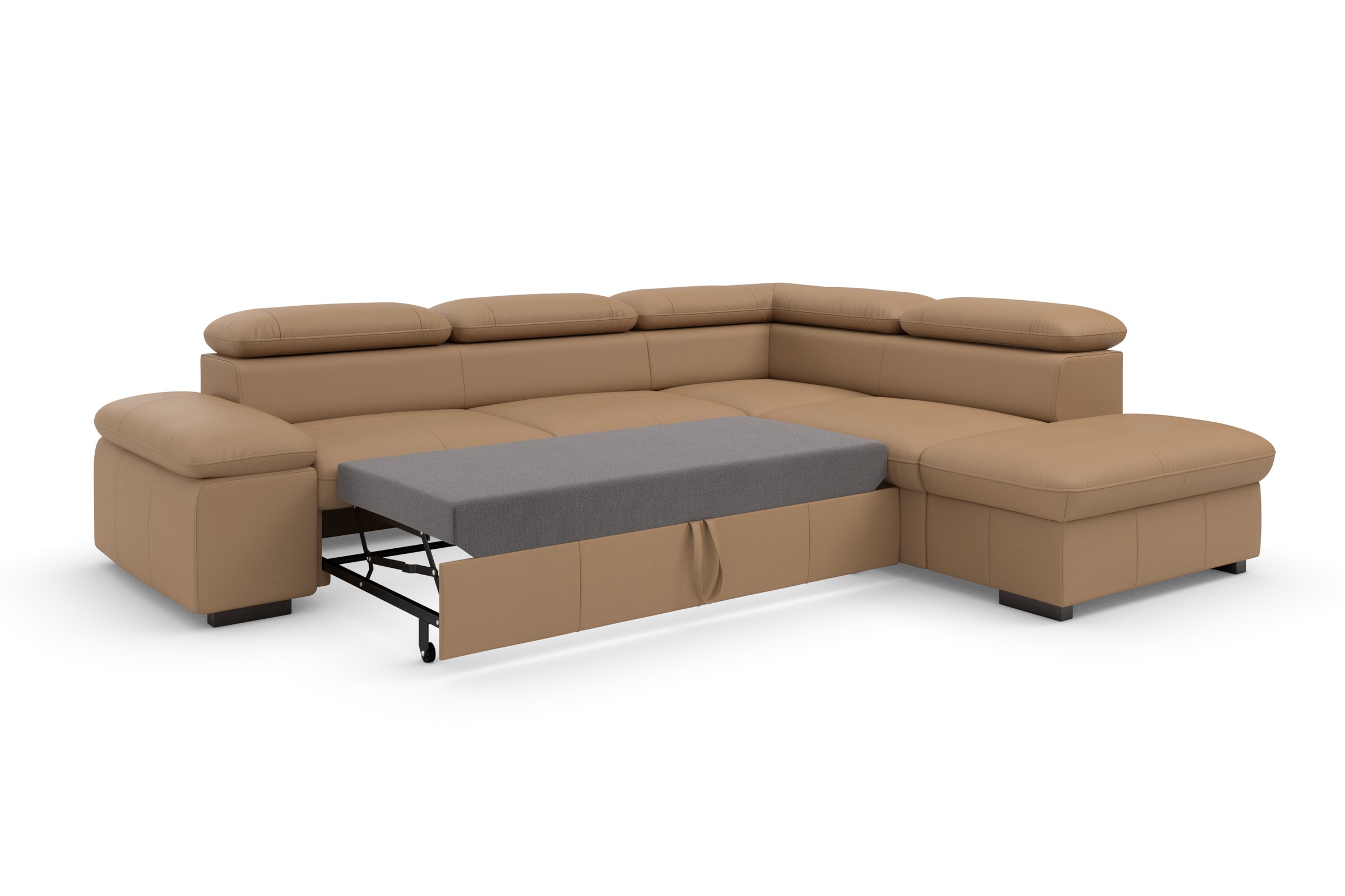 Home affaire Ecksofa »Alberto L-Form«, mit Kopfteilverstellung, wahlweise mit Bettfunktion