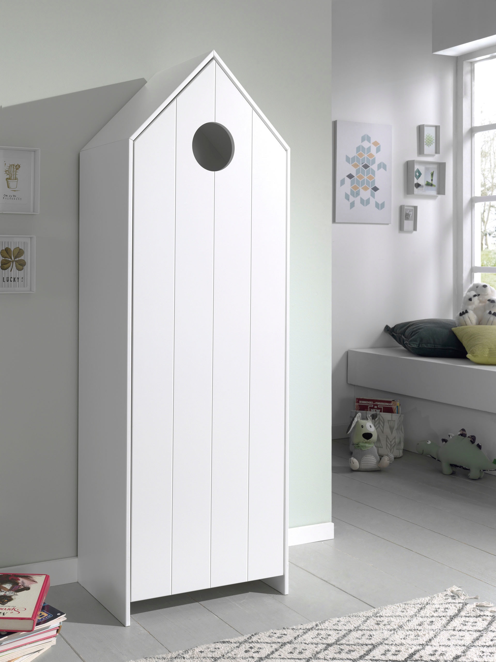 Vipack Drehtürenschrank »Casami, mit Soft-Close, viel Stauraum, TOP modern«, (B/H/T ca. 57,6x171,3x37cm, verschiedene Farben, Strandhaus-Optik), als Kleider-/Wäscheschrank nutzbar, universell einsetzbar